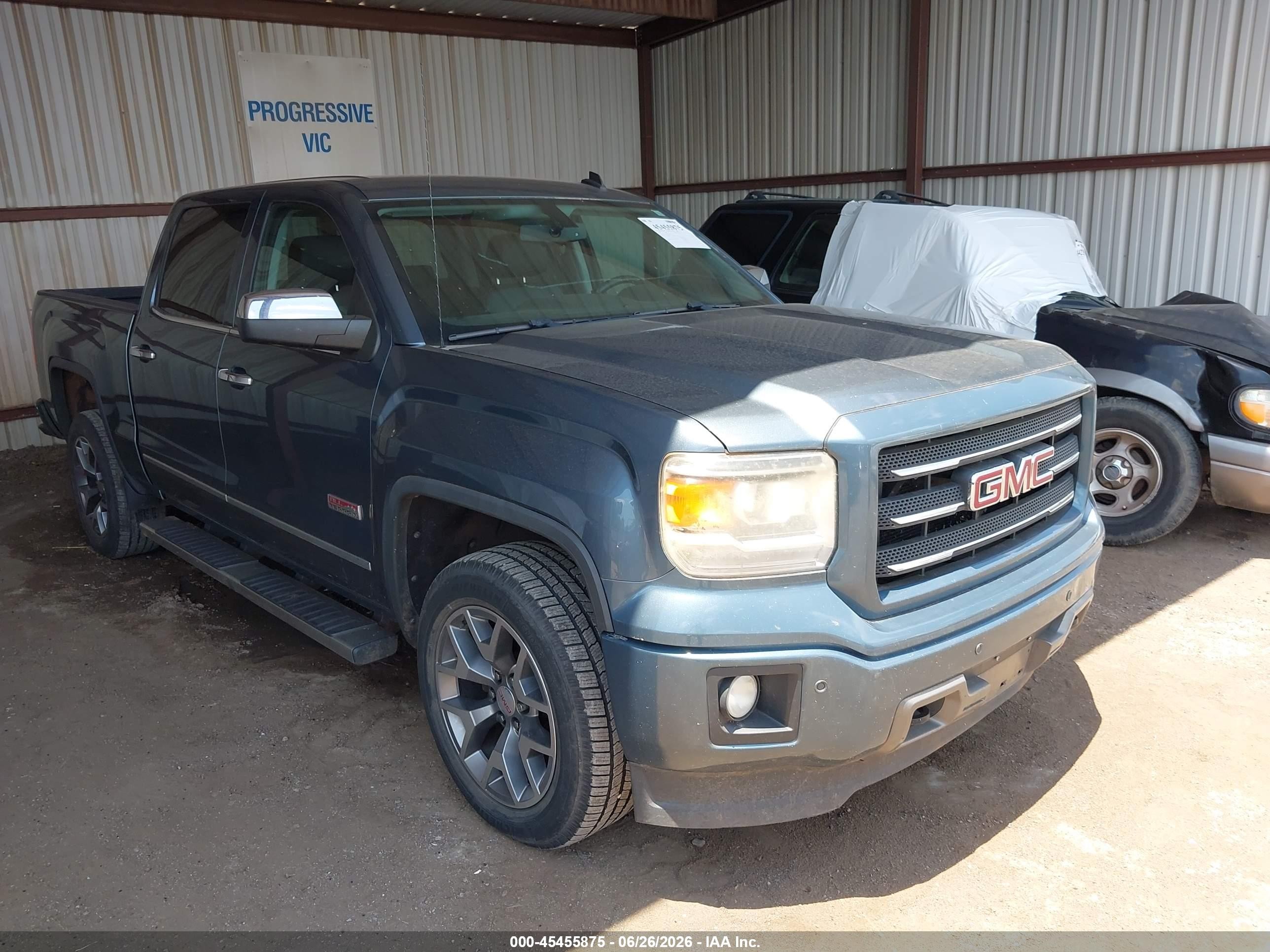 2014 Gmc Sierra 1500 Slt Gray vin: 3GTU2VEC3EG486401