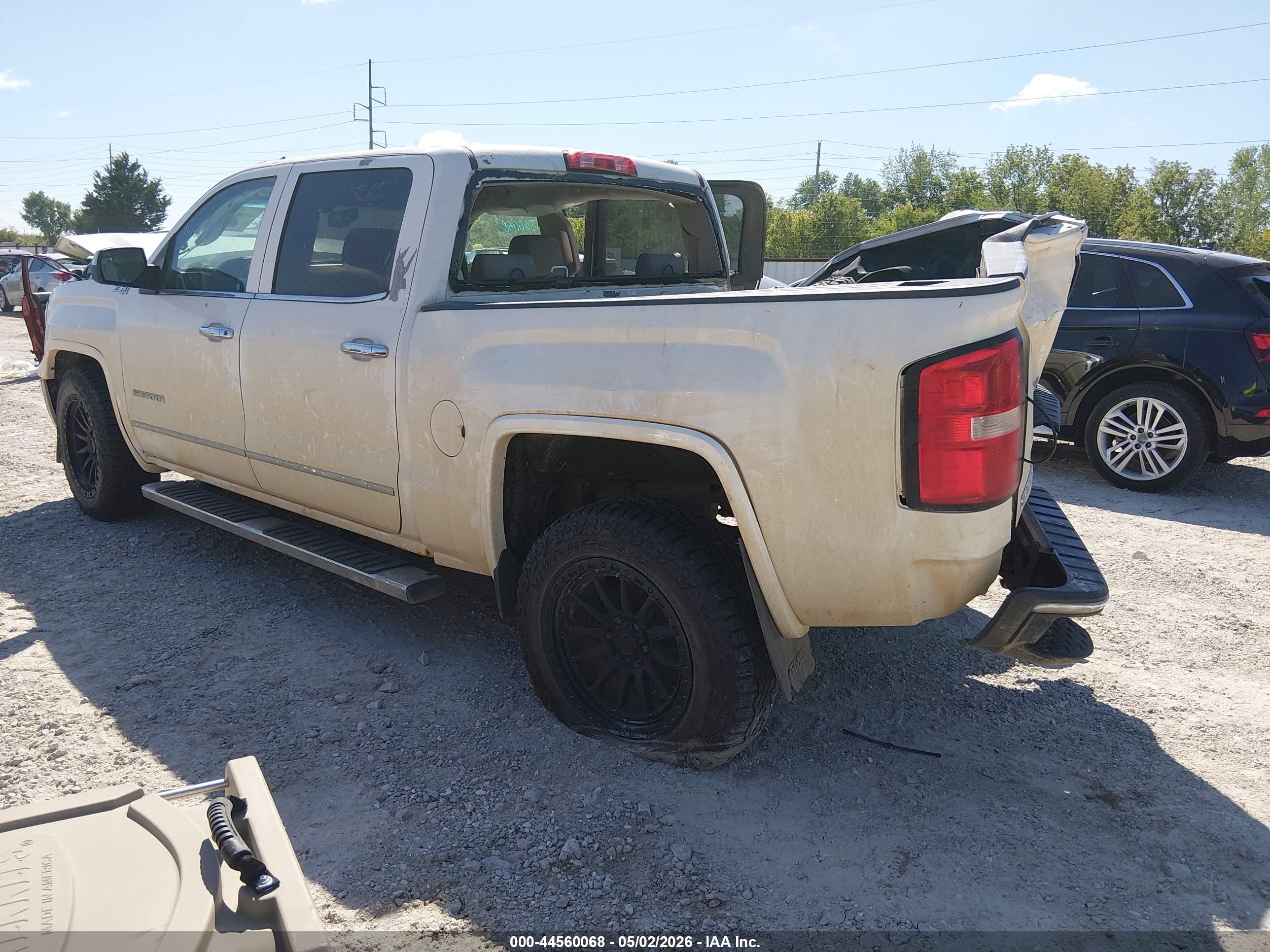 2014 Gmc Sierra 1500 Slt White vin: 3GTU2VEC3EG516724