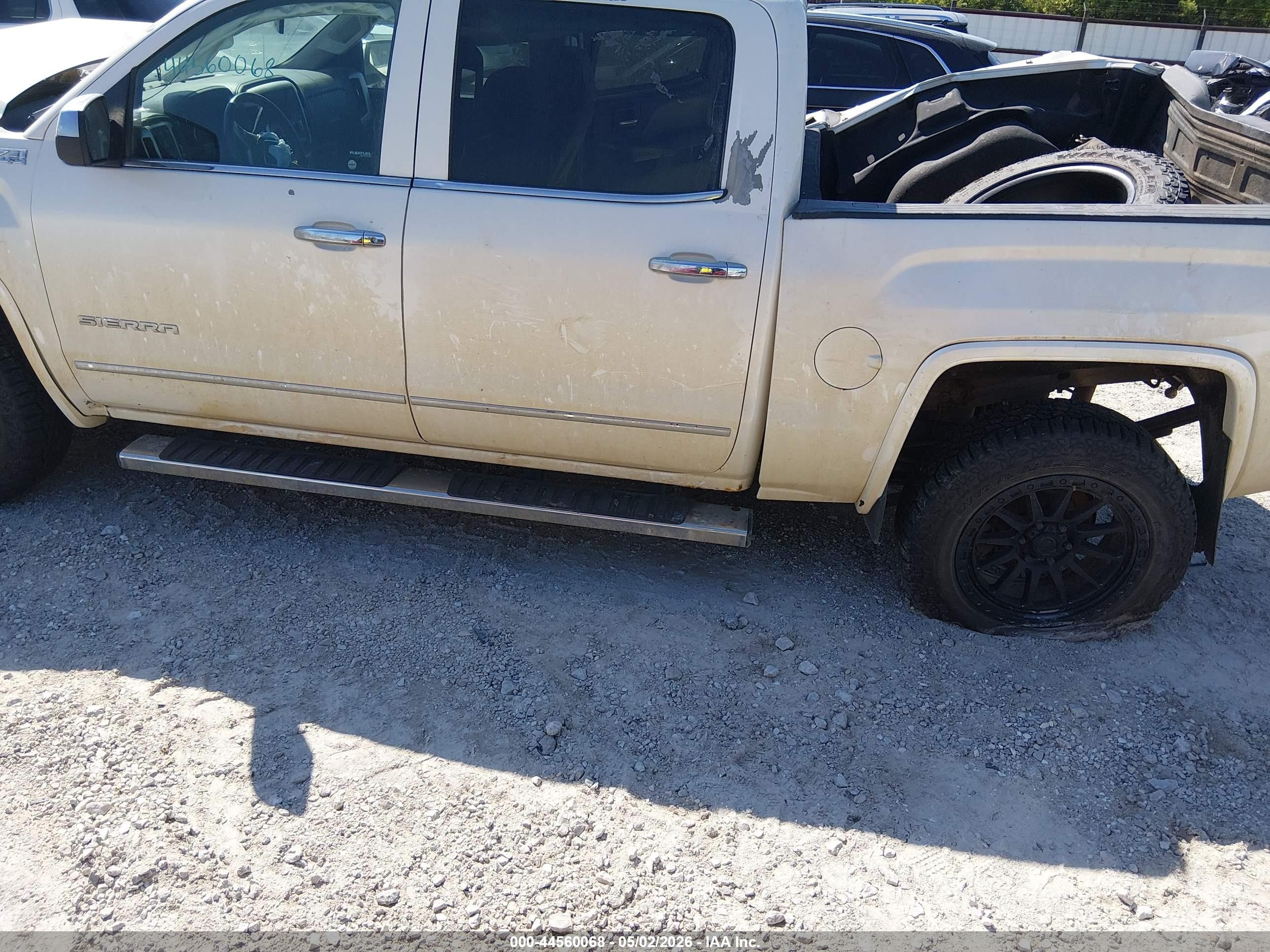 2014 Gmc Sierra 1500 Slt White vin: 3GTU2VEC3EG516724