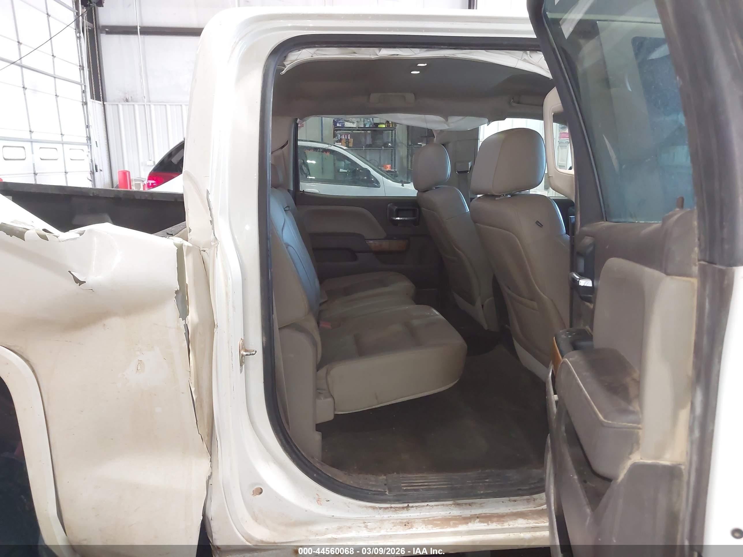 2014 Gmc Sierra 1500 Slt White vin: 3GTU2VEC3EG516724