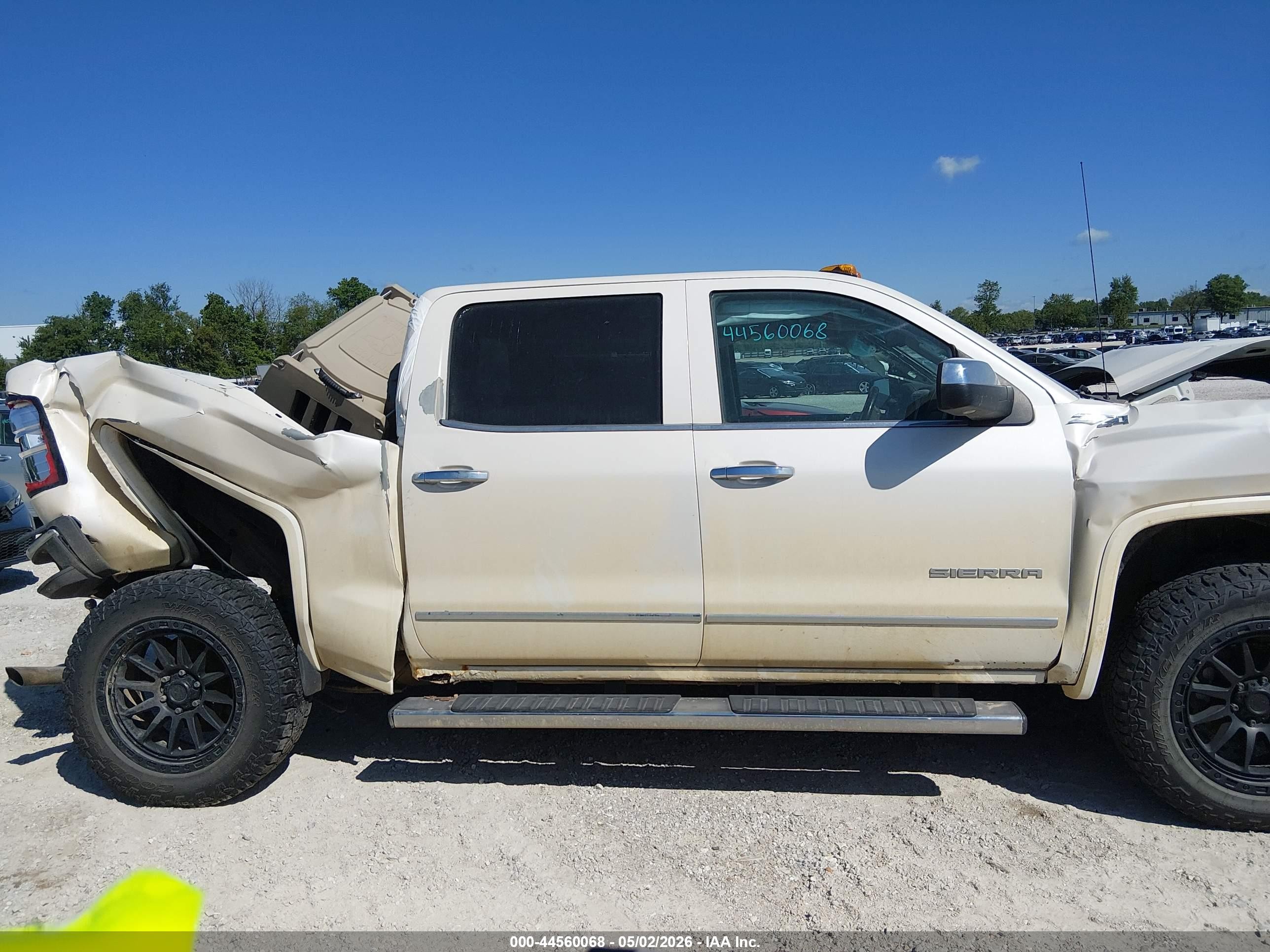 2014 Gmc Sierra 1500 Slt White vin: 3GTU2VEC3EG516724