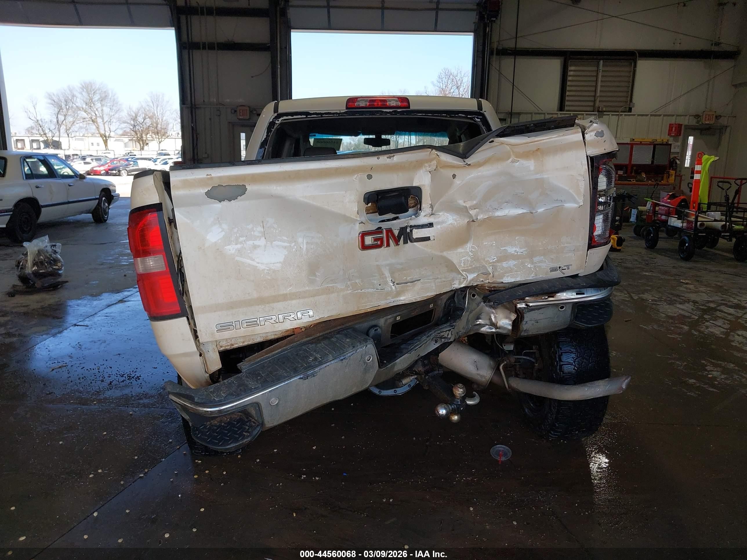 2014 Gmc Sierra 1500 Slt White vin: 3GTU2VEC3EG516724