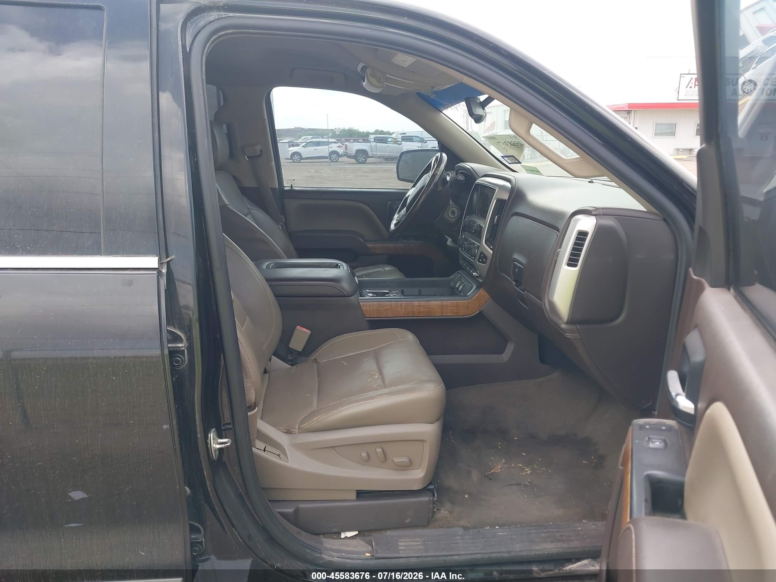 2014 Gmc Sierra 1500 Slt Black vin: 3GTU2VEC3EG518568