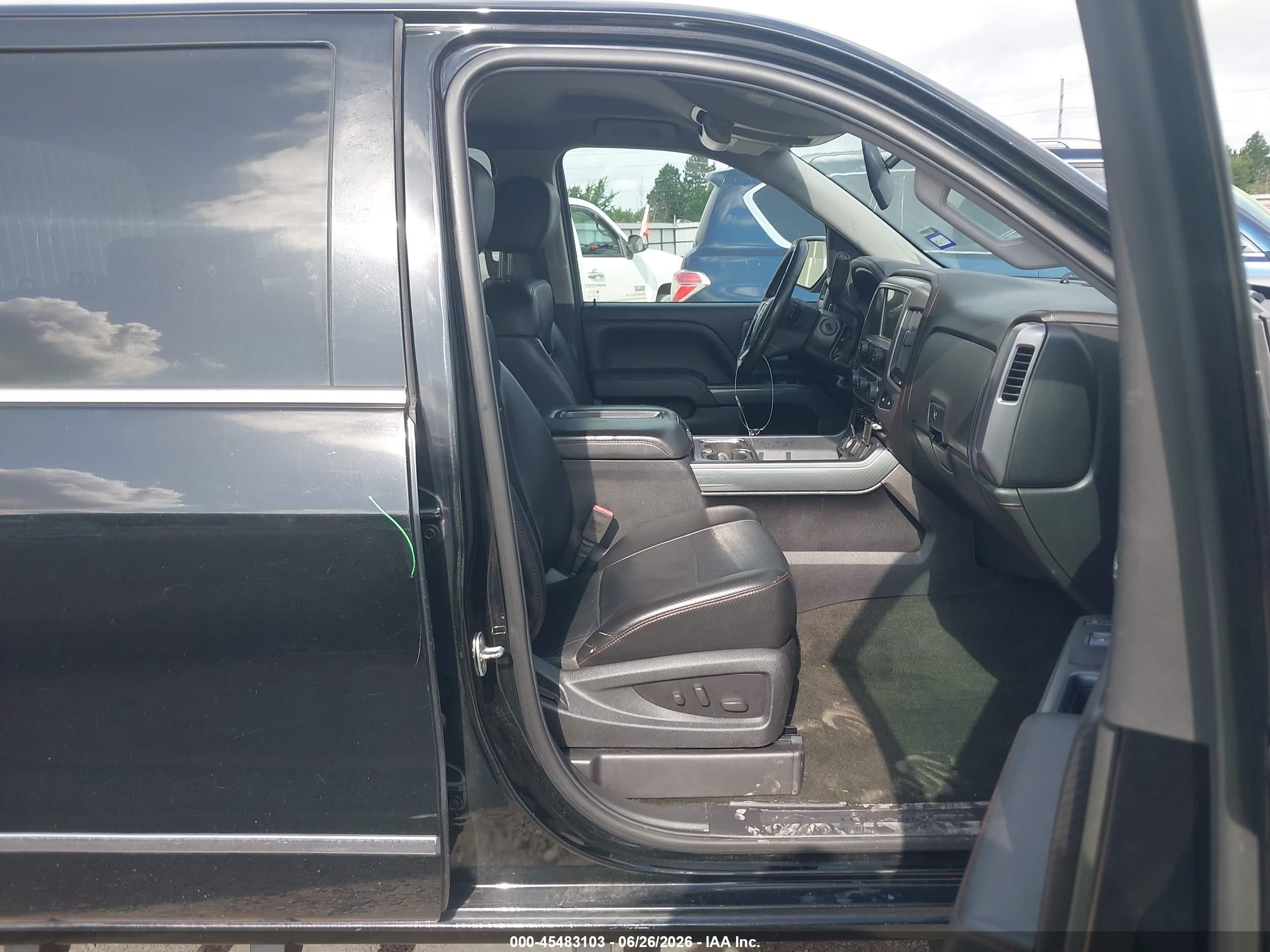 2014 Gmc Sierra 1500 Slt Black vin: 3GTU2VEC3EG537153