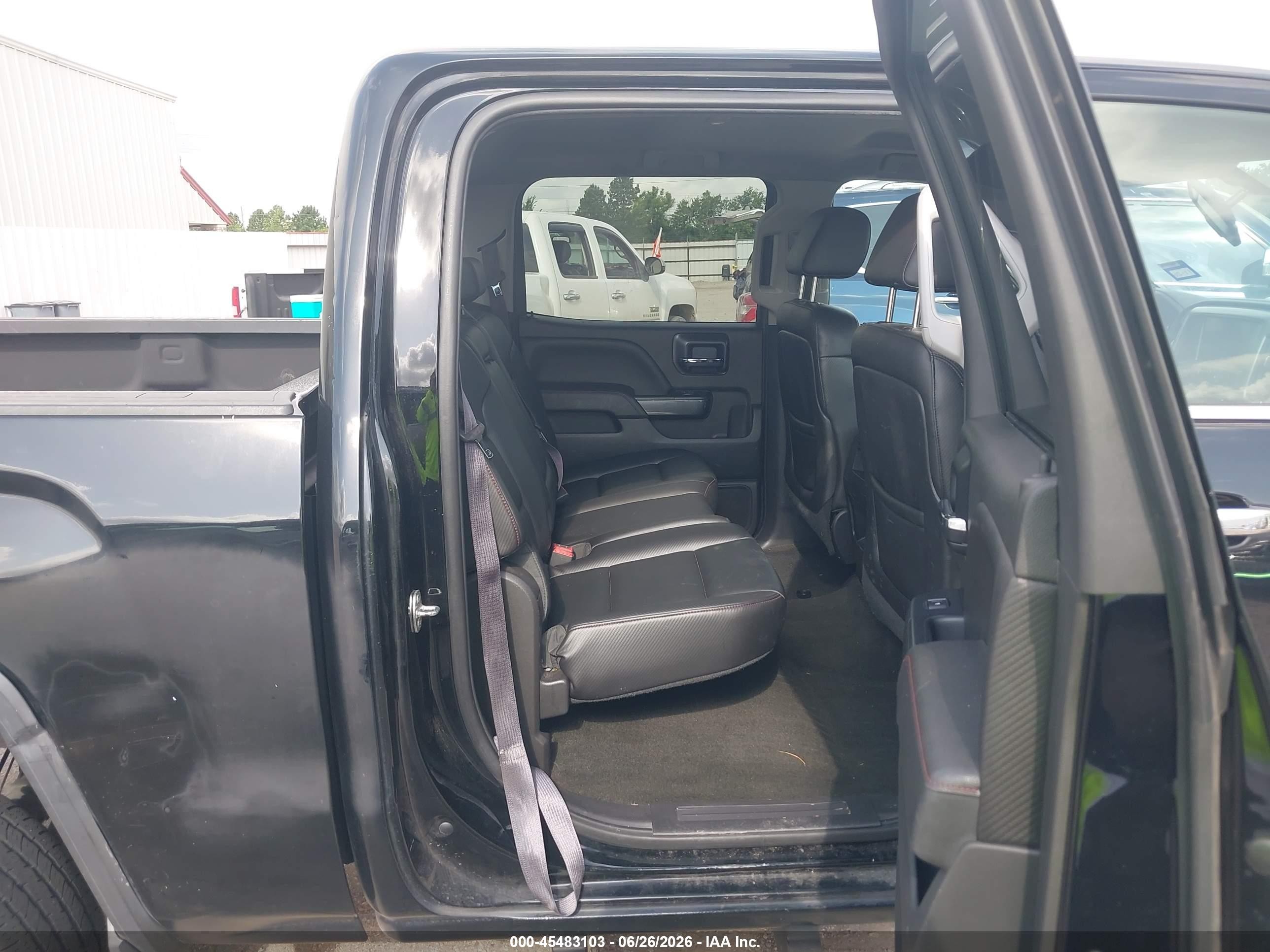2014 Gmc Sierra 1500 Slt Black vin: 3GTU2VEC3EG537153