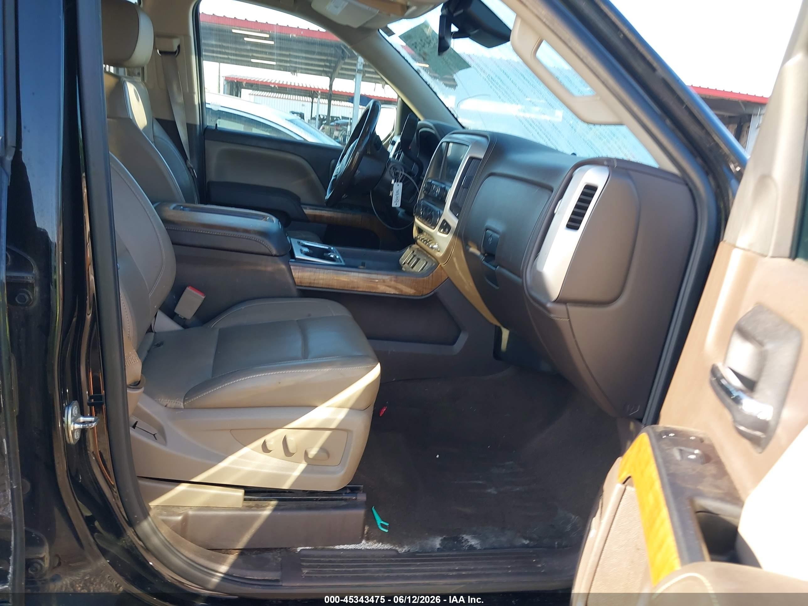 2015 Gmc Sierra 1500 Slt Black vin: 3GTU2VEC3FG222452