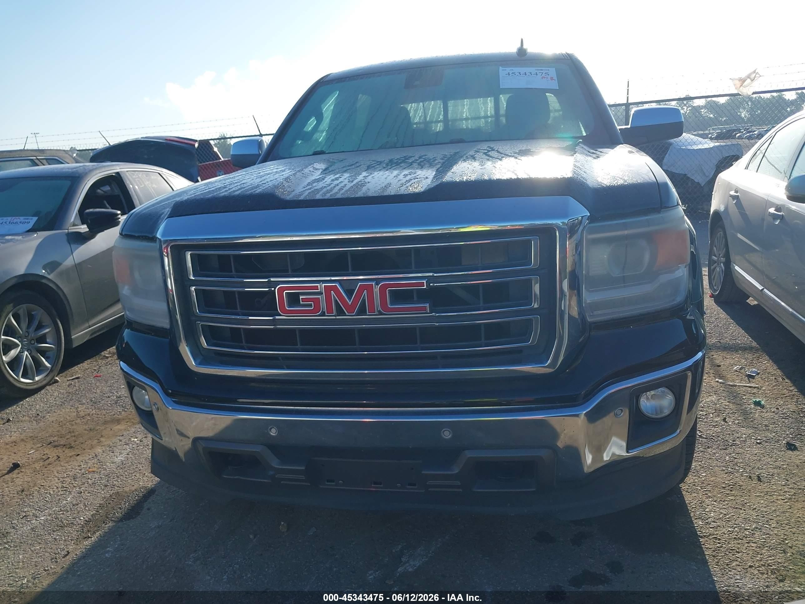 2015 Gmc Sierra 1500 Slt Black vin: 3GTU2VEC3FG222452