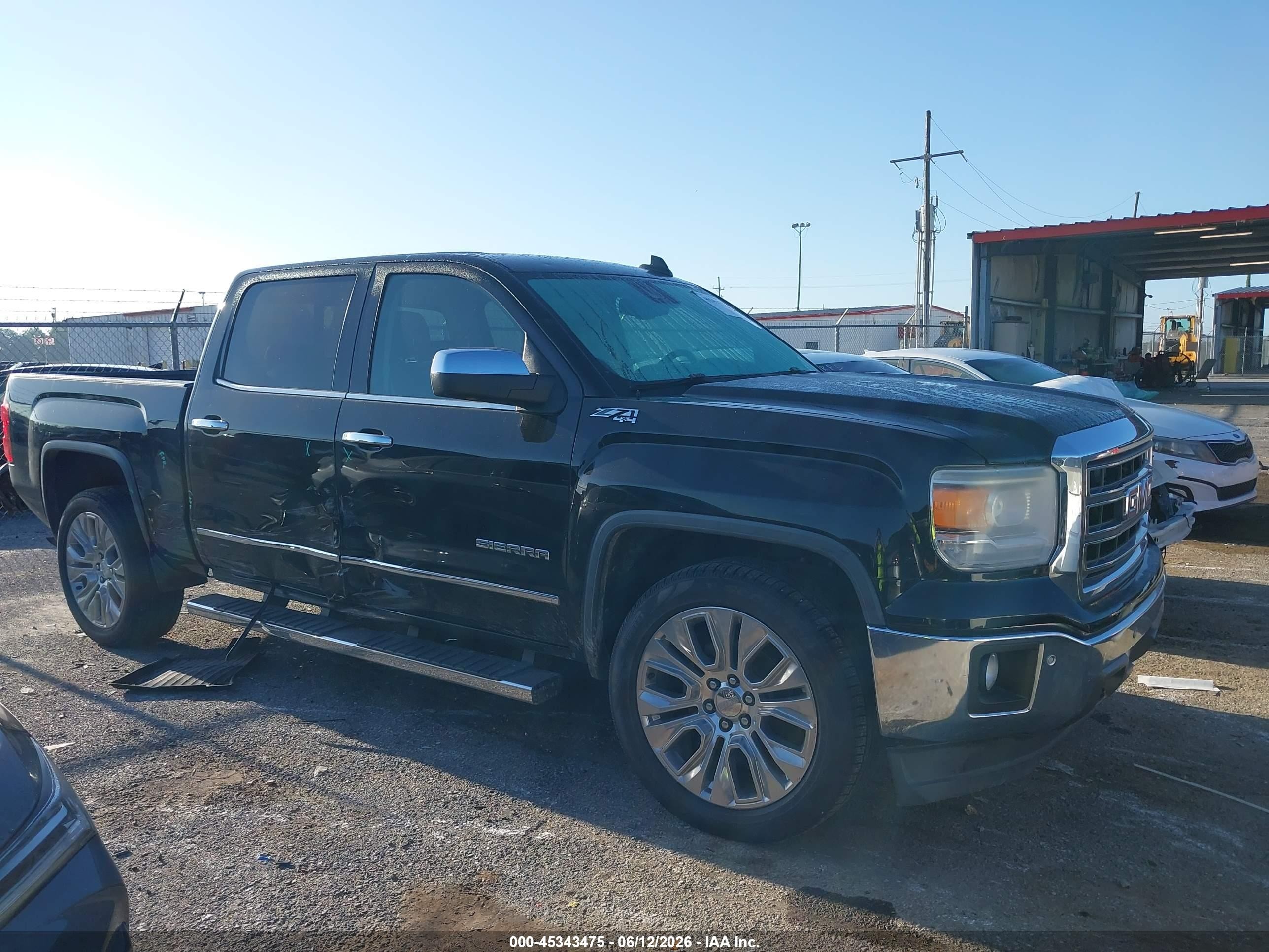 2015 Gmc Sierra 1500 Slt Black vin: 3GTU2VEC3FG222452