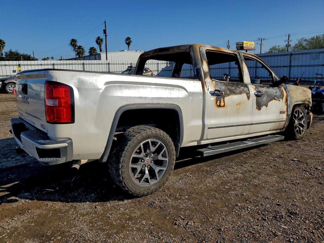 2015 Gmc Sierra K1500 Slt White vin: 3GTU2VEC3FG274180
