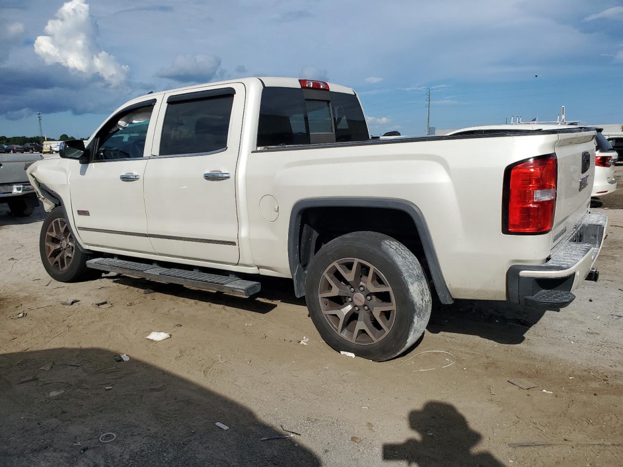2015 Gmc Sierra K1500 Slt White vin: 3GTU2VEC3FG277015
