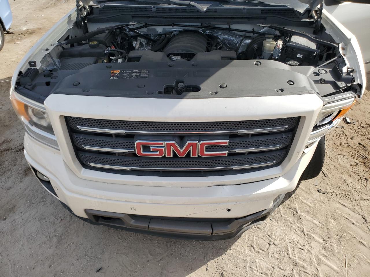 2015 Gmc Sierra K1500 Slt White vin: 3GTU2VEC3FG277015