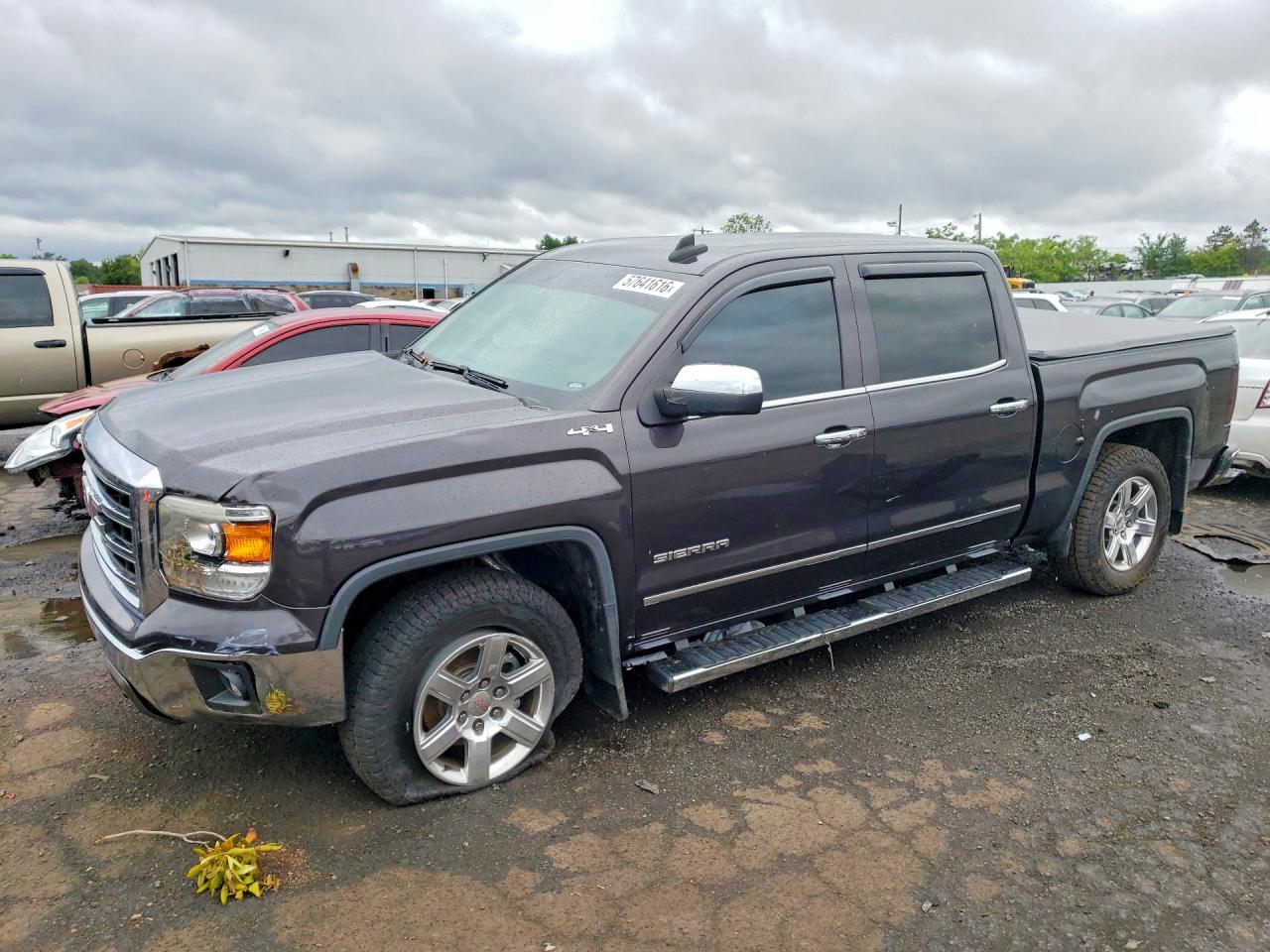 2015 Gmc Sierra K1500 Slt Black vin: 3GTU2VEC3FG394772