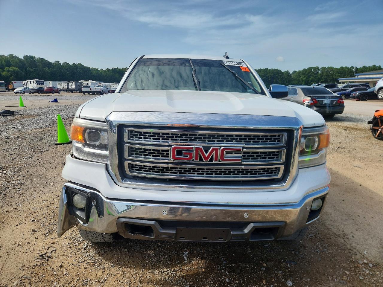 2015 Gmc Sierra K1500 Slt White vin: 3GTU2VEC3FG471916