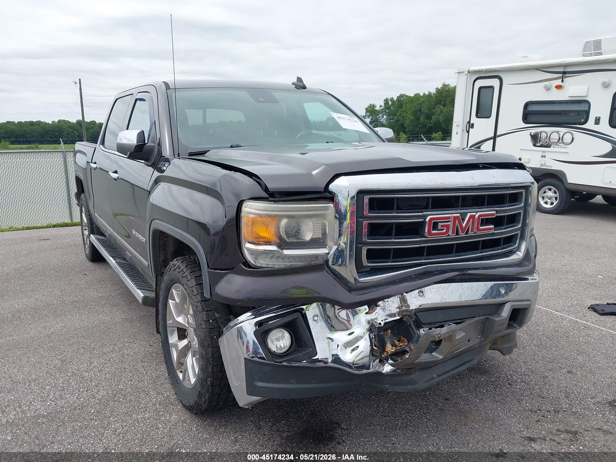 2015 Gmc Sierra 1500 Slt Black vin: 3GTU2VEC3FG508589