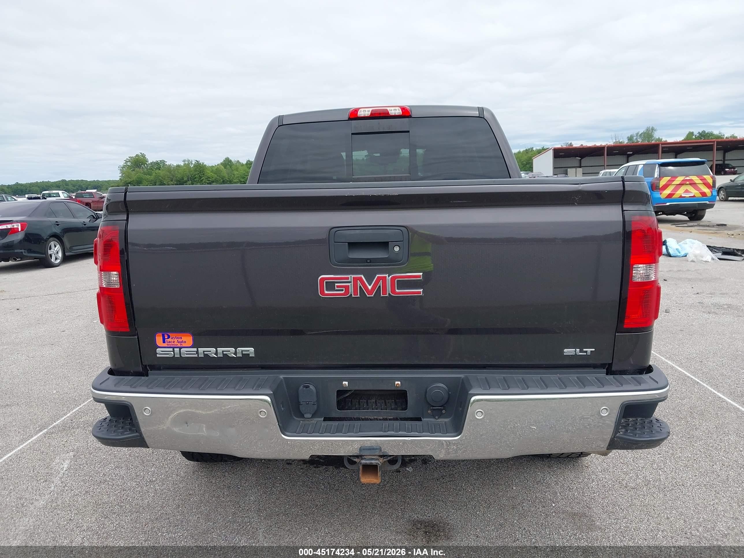 2015 Gmc Sierra 1500 Slt Black vin: 3GTU2VEC3FG508589