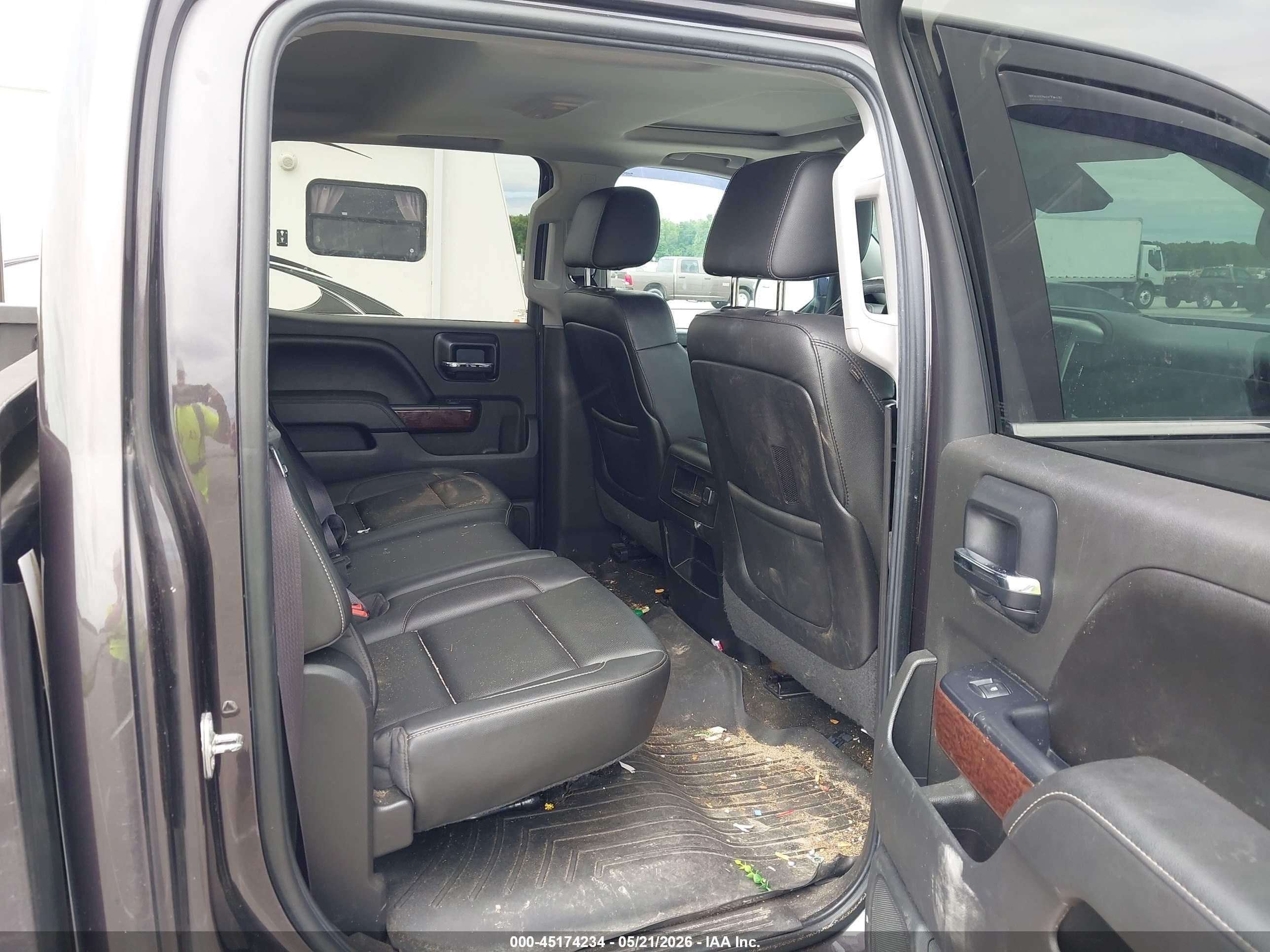 2015 Gmc Sierra 1500 Slt Black vin: 3GTU2VEC3FG508589