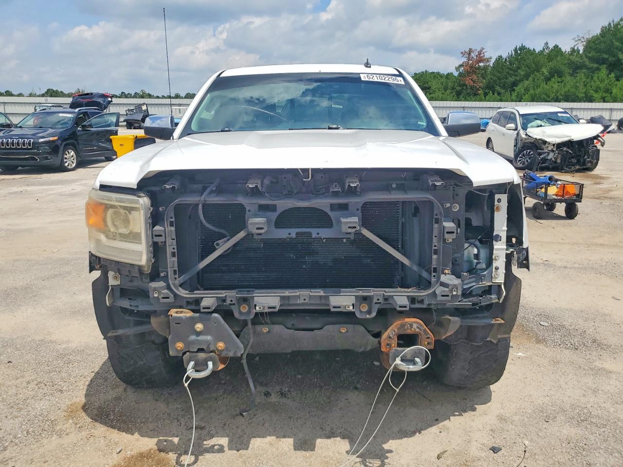 2014 Gmc Sierra K1500 Slt White vin: 3GTU2VEC4EG109091