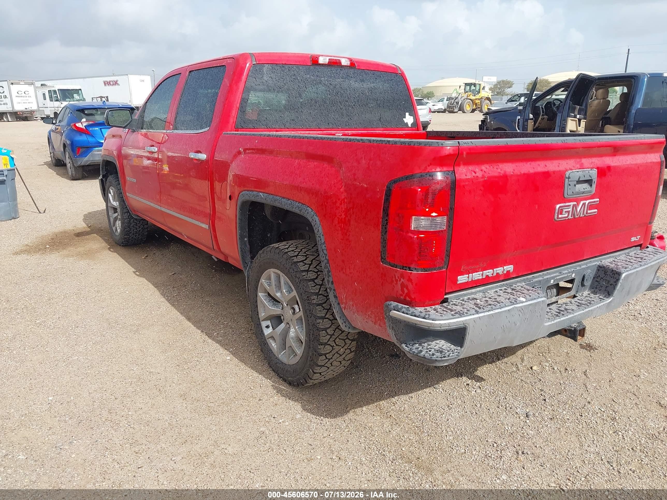 2014 Gmc Sierra 1500 Slt Красный vin: 3GTU2VEC4EG195163