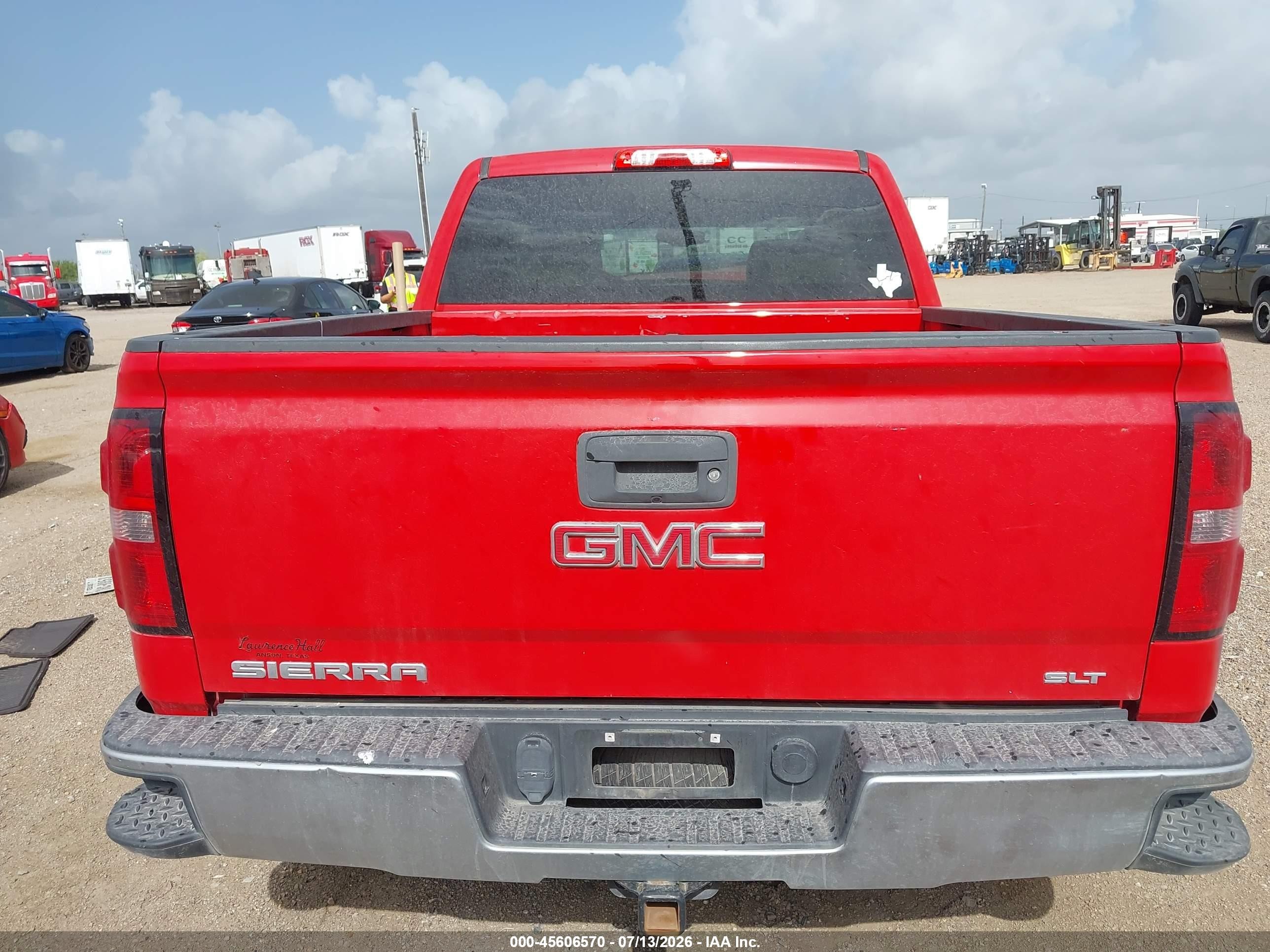 2014 Gmc Sierra 1500 Slt Красный vin: 3GTU2VEC4EG195163