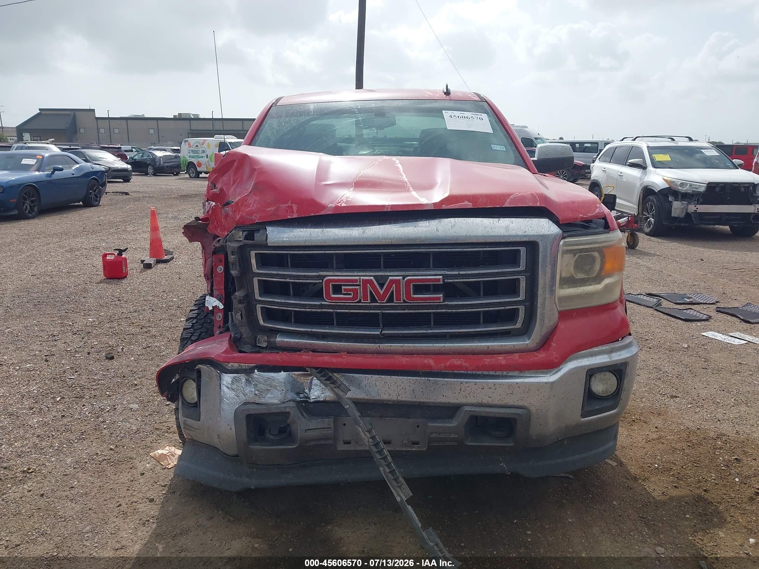 2014 Gmc Sierra 1500 Slt Красный vin: 3GTU2VEC4EG195163