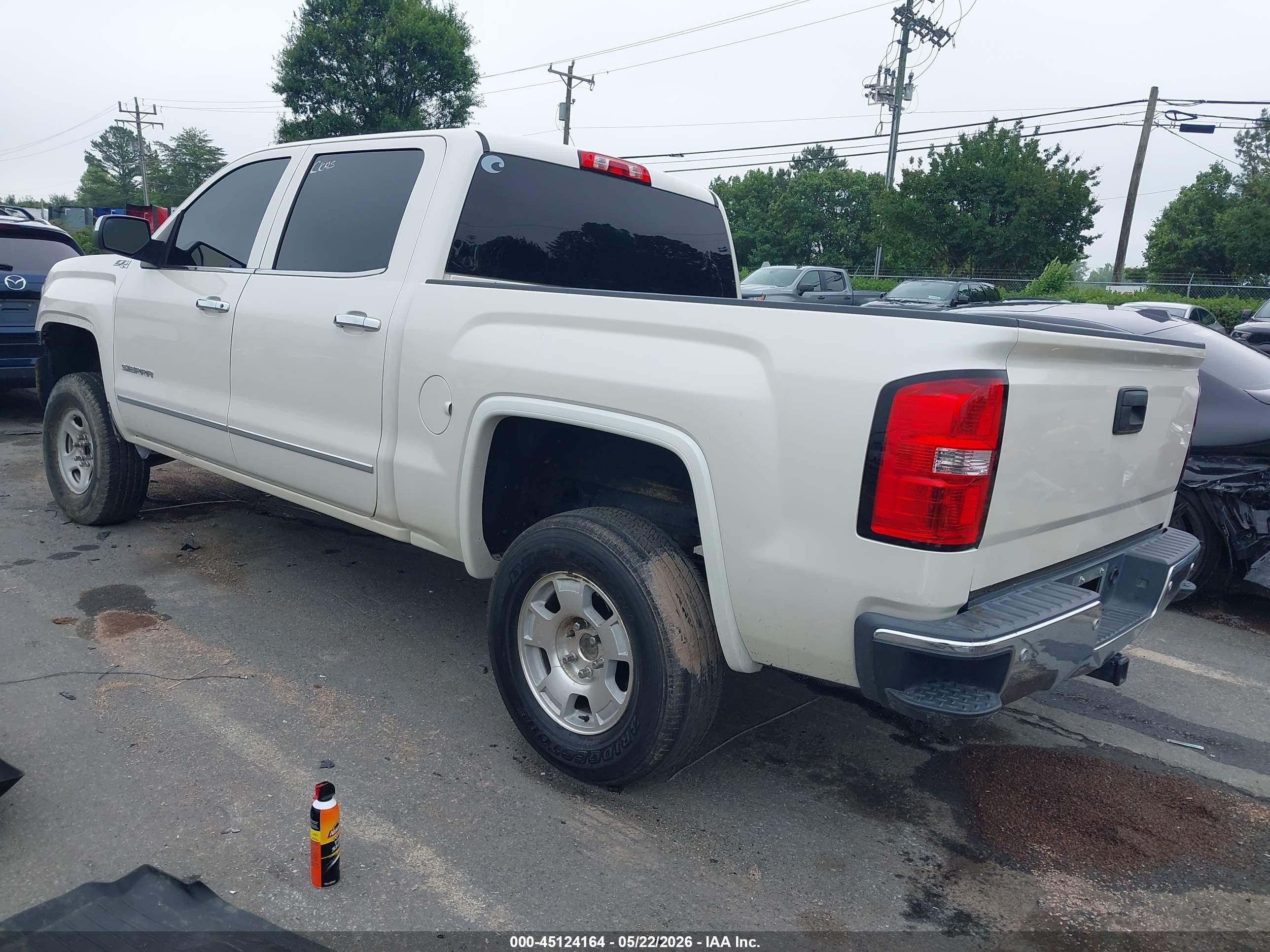 2014 Gmc Sierra 1500 Slt Cream vin: 3GTU2VEC4EG299555