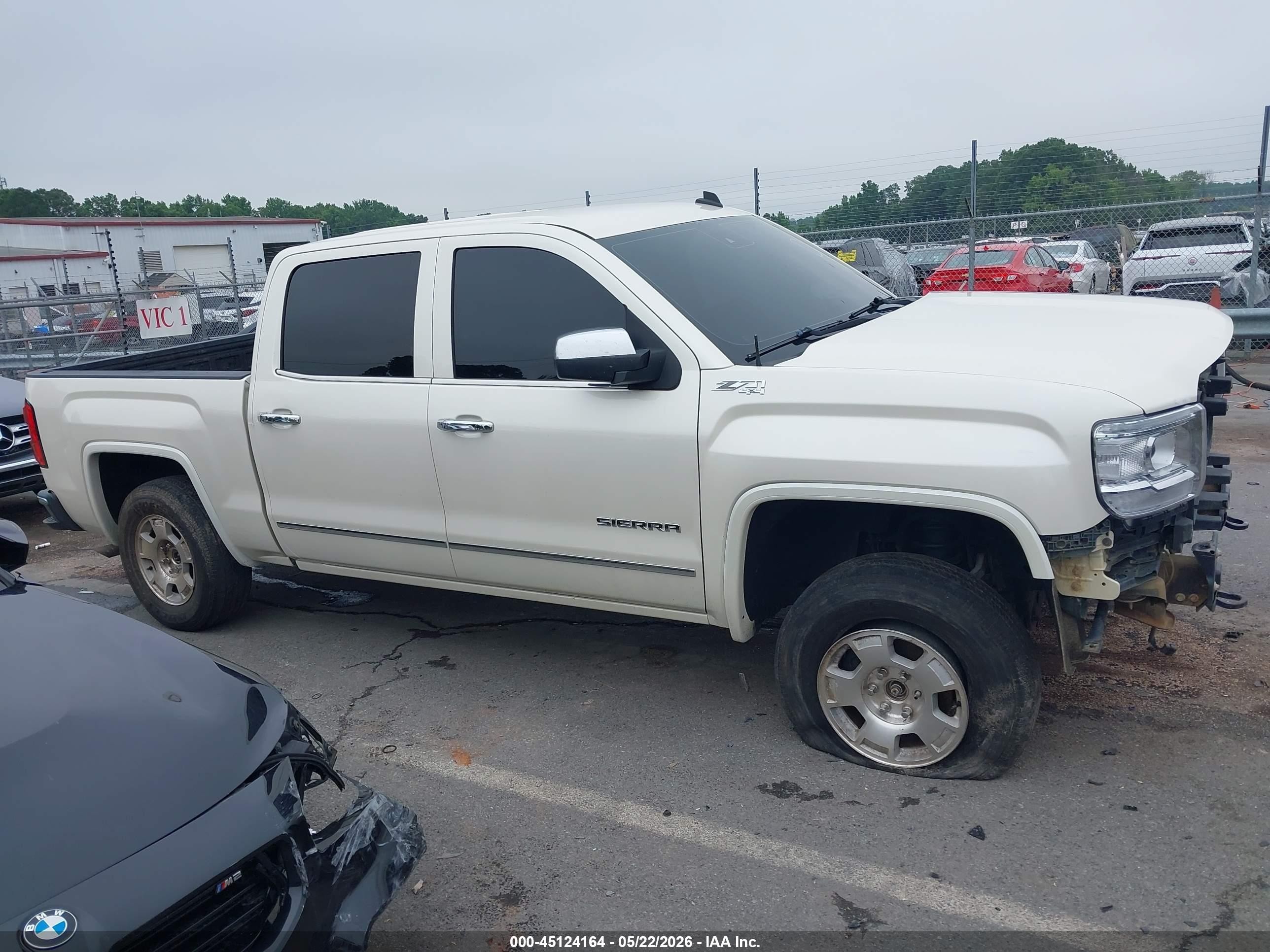 2014 Gmc Sierra 1500 Slt Cream vin: 3GTU2VEC4EG299555