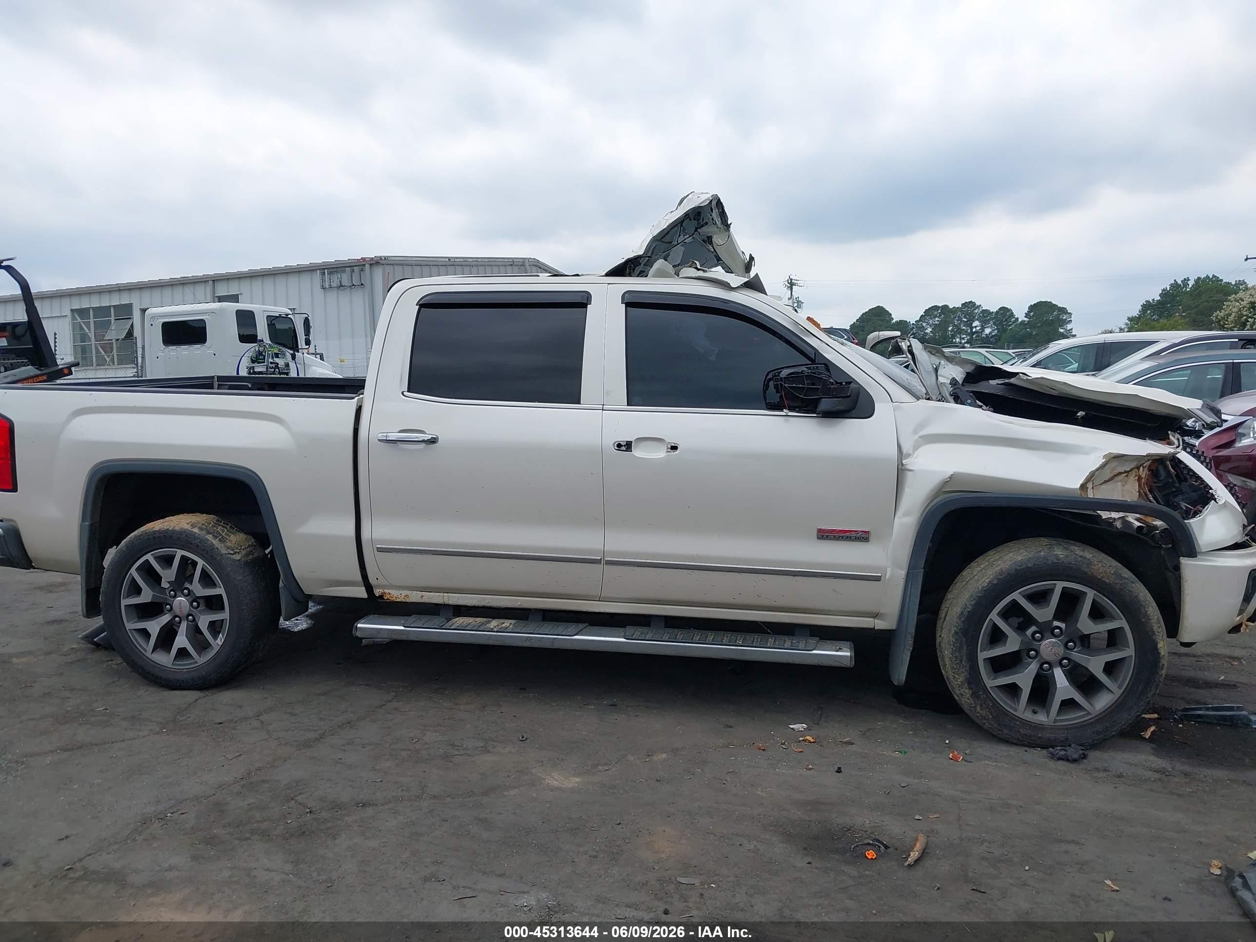 2014 Gmc Sierra 1500 Slt White vin: 3GTU2VEC4EG315401