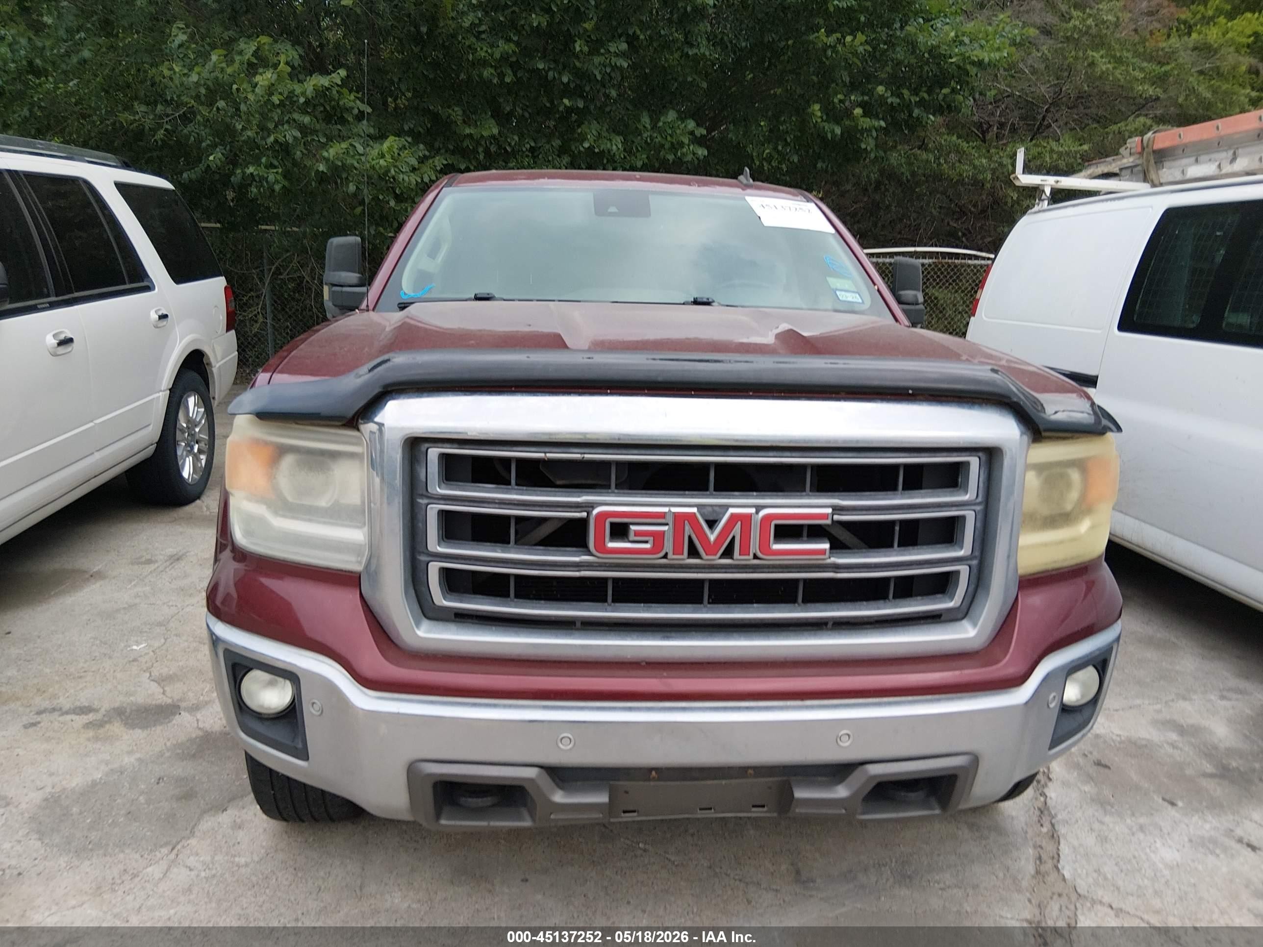 2014 Gmc Sierra 1500 Slt Burgundy vin: 3GTU2VEC4EG414283