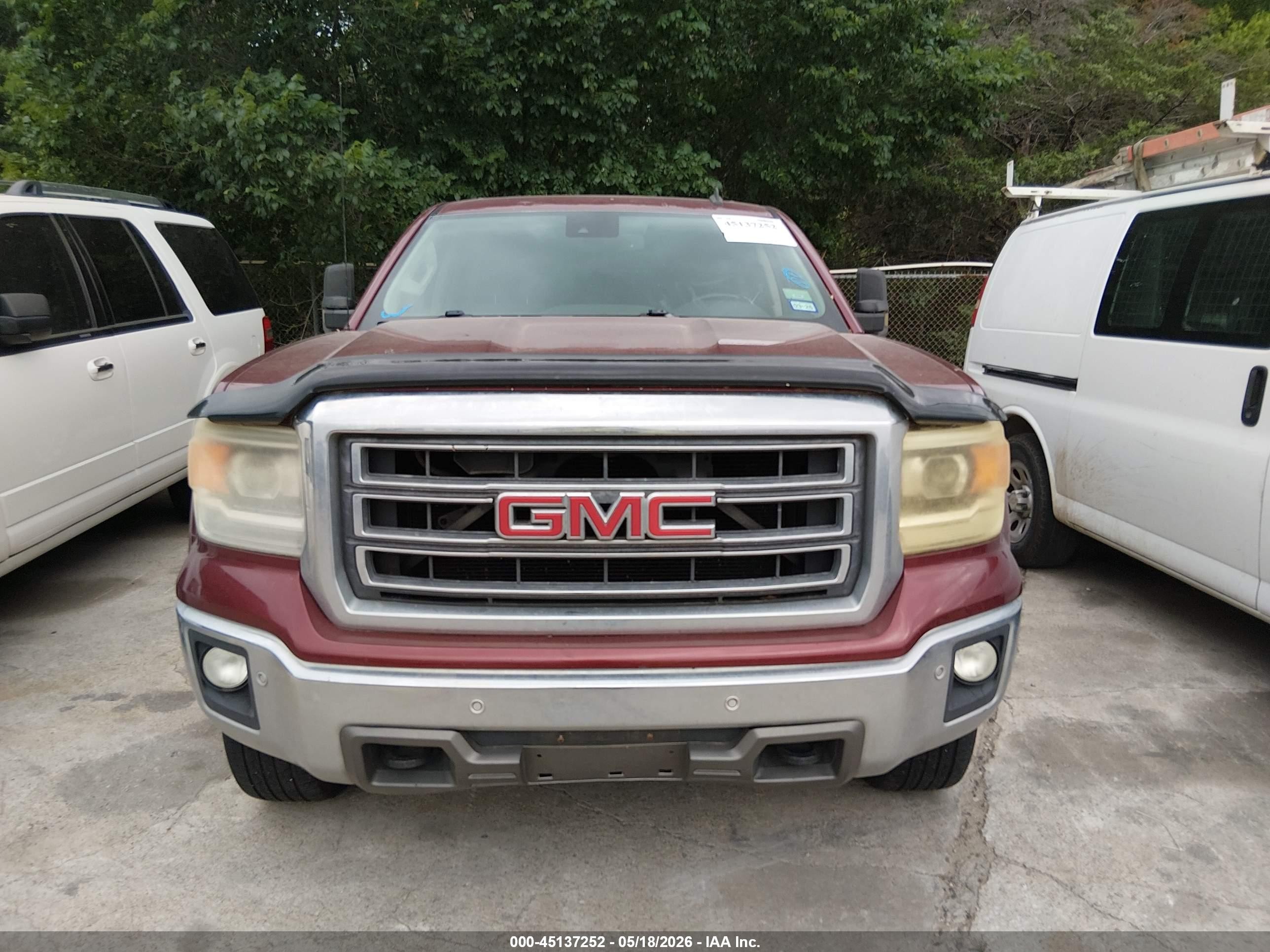 2014 Gmc Sierra 1500 Slt Burgundy vin: 3GTU2VEC4EG414283