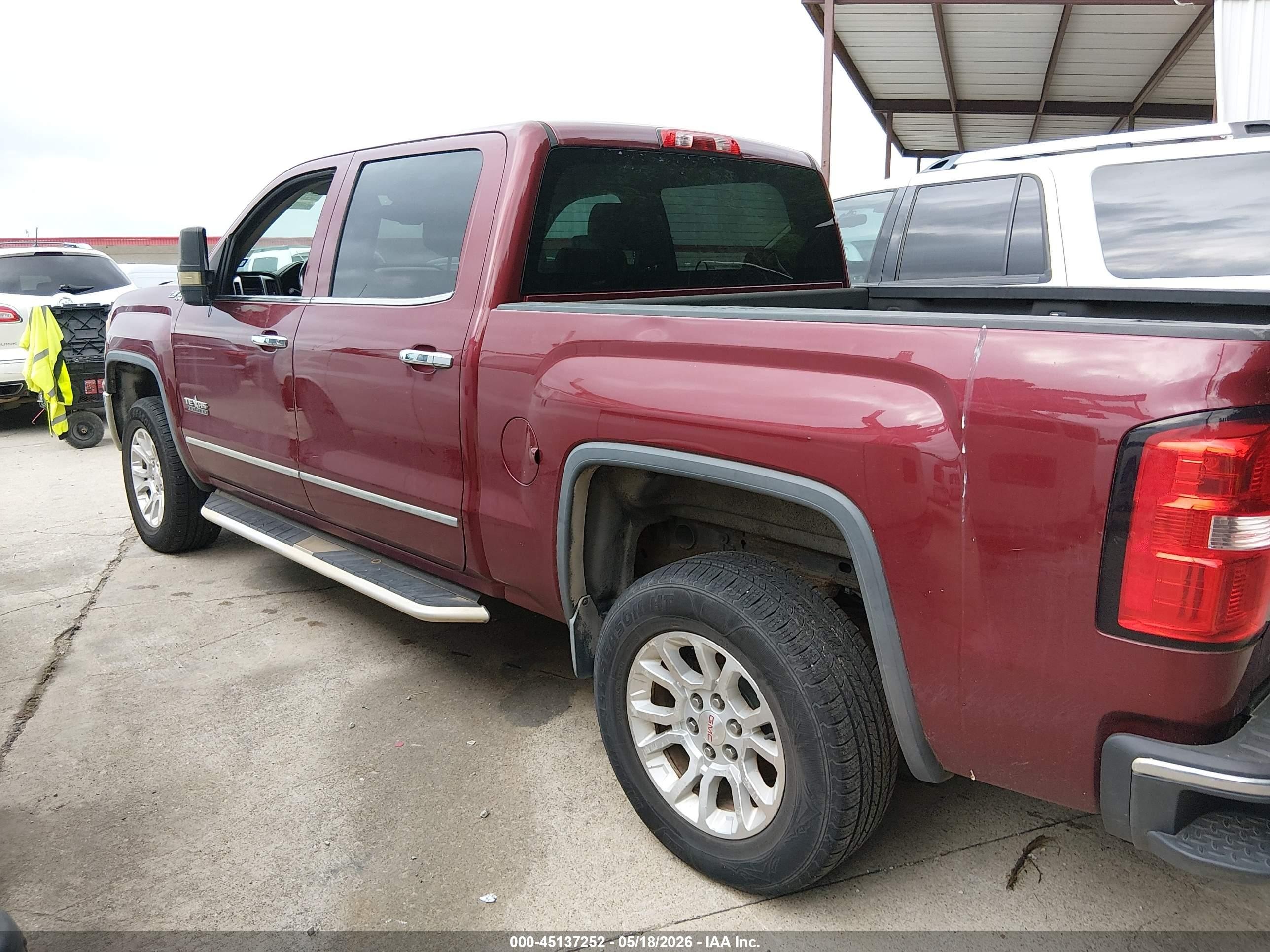 2014 Gmc Sierra 1500 Slt Burgundy vin: 3GTU2VEC4EG414283