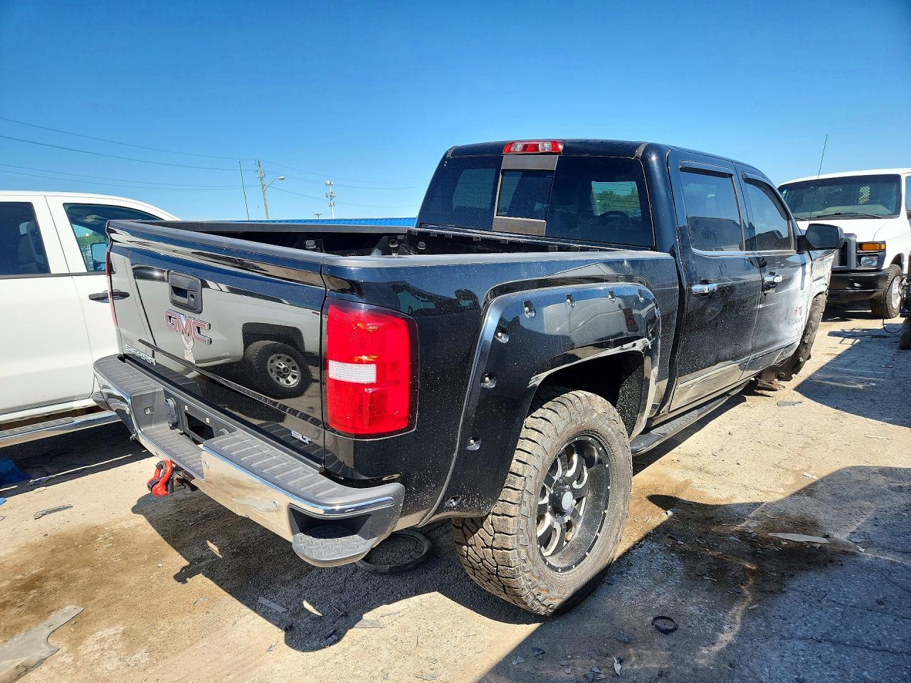 2015 Gmc Sierra K1500 Slt Black vin: 3GTU2VEC4FG102532