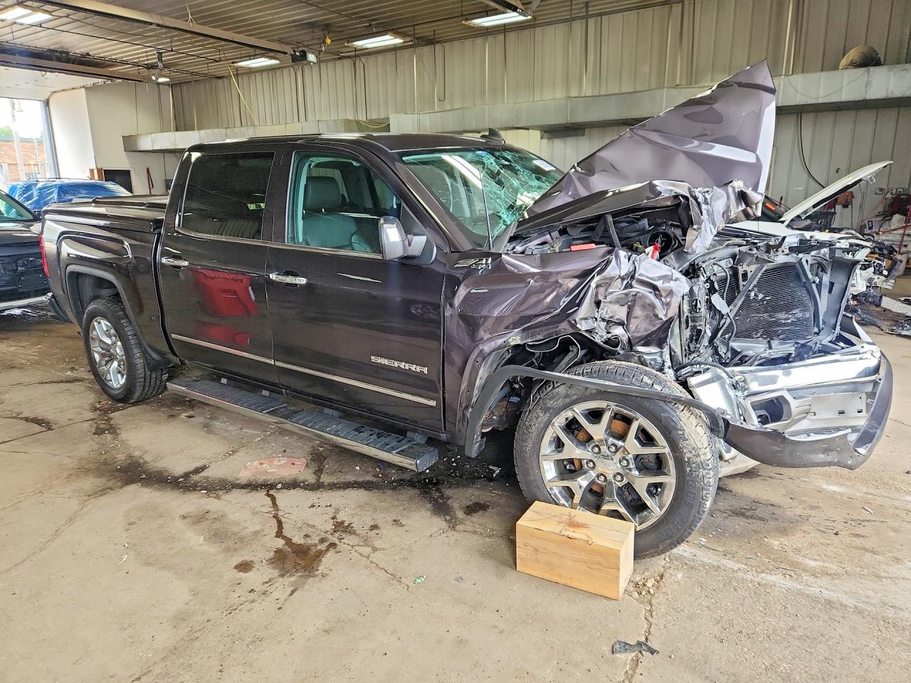 2015 Gmc Sierra K1500 Slt Charcoal vin: 3GTU2VEC4FG105768