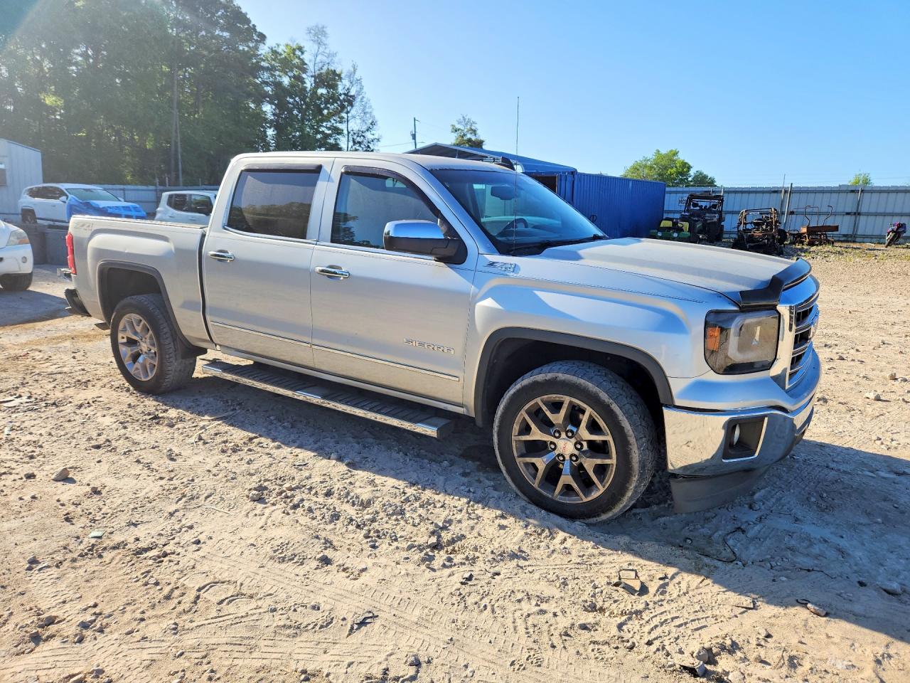 2015 Gmc Sierra K1500 Slt Silver vin: 3GTU2VEC4FG150385