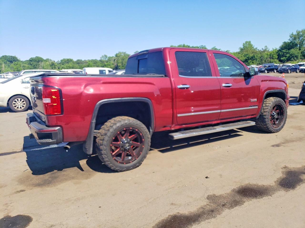 2015 Gmc Sierra K1500 Slt Бордовый vin: 3GTU2VEC4FG193902