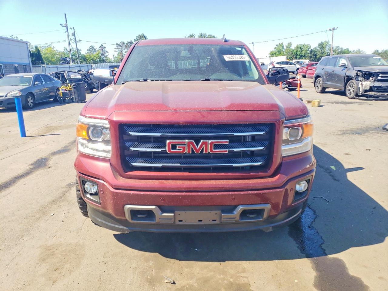 2015 Gmc Sierra K1500 Slt Бордовый vin: 3GTU2VEC4FG193902