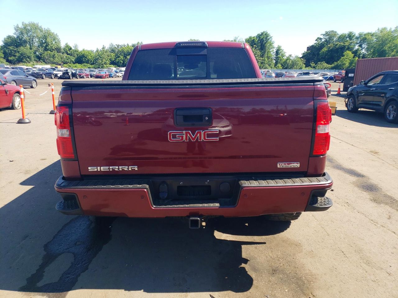 2015 Gmc Sierra K1500 Slt Бордовый vin: 3GTU2VEC4FG193902