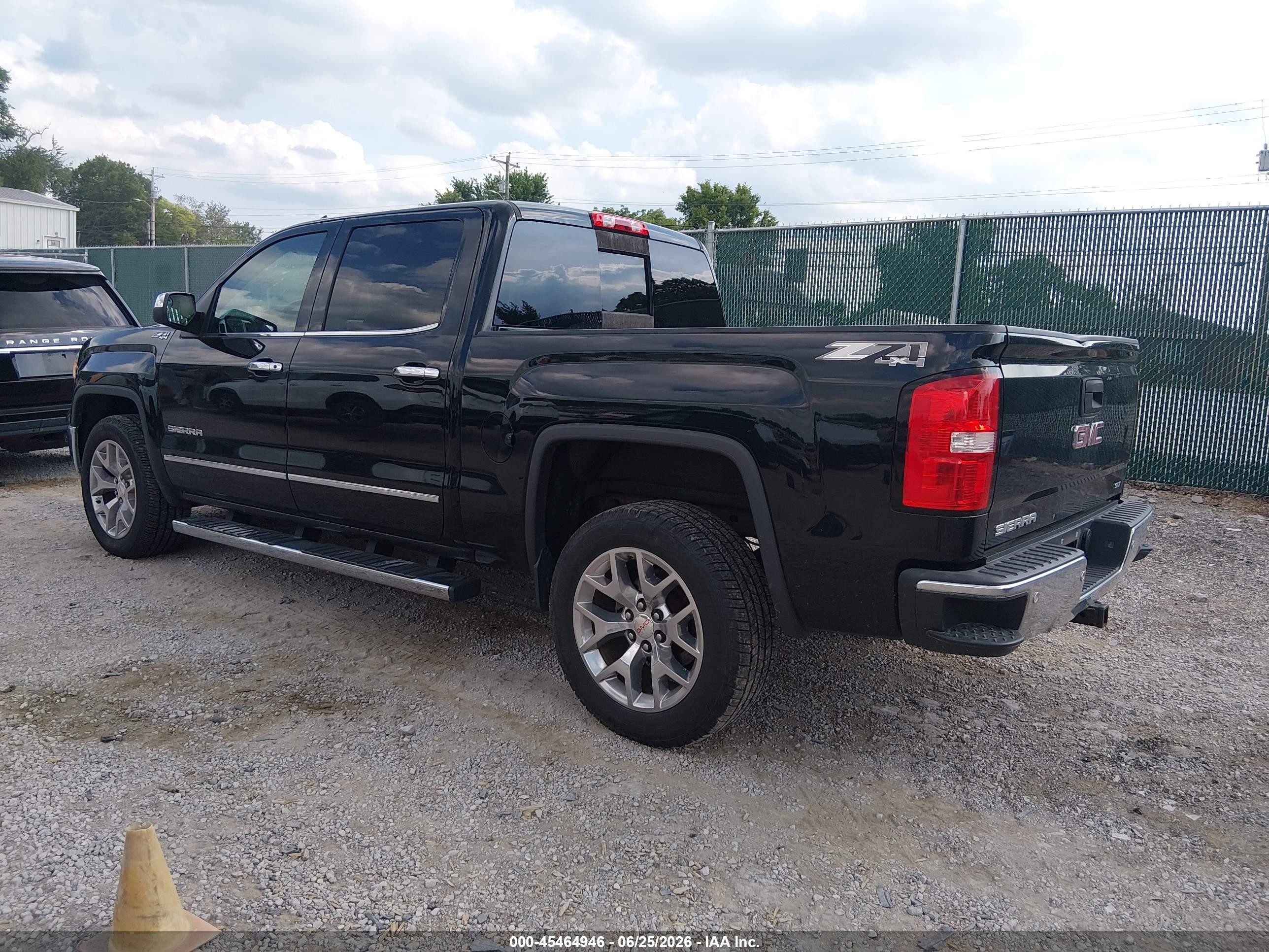 2015 Gmc Sierra 1500 Slt Black vin: 3GTU2VEC4FG259994
