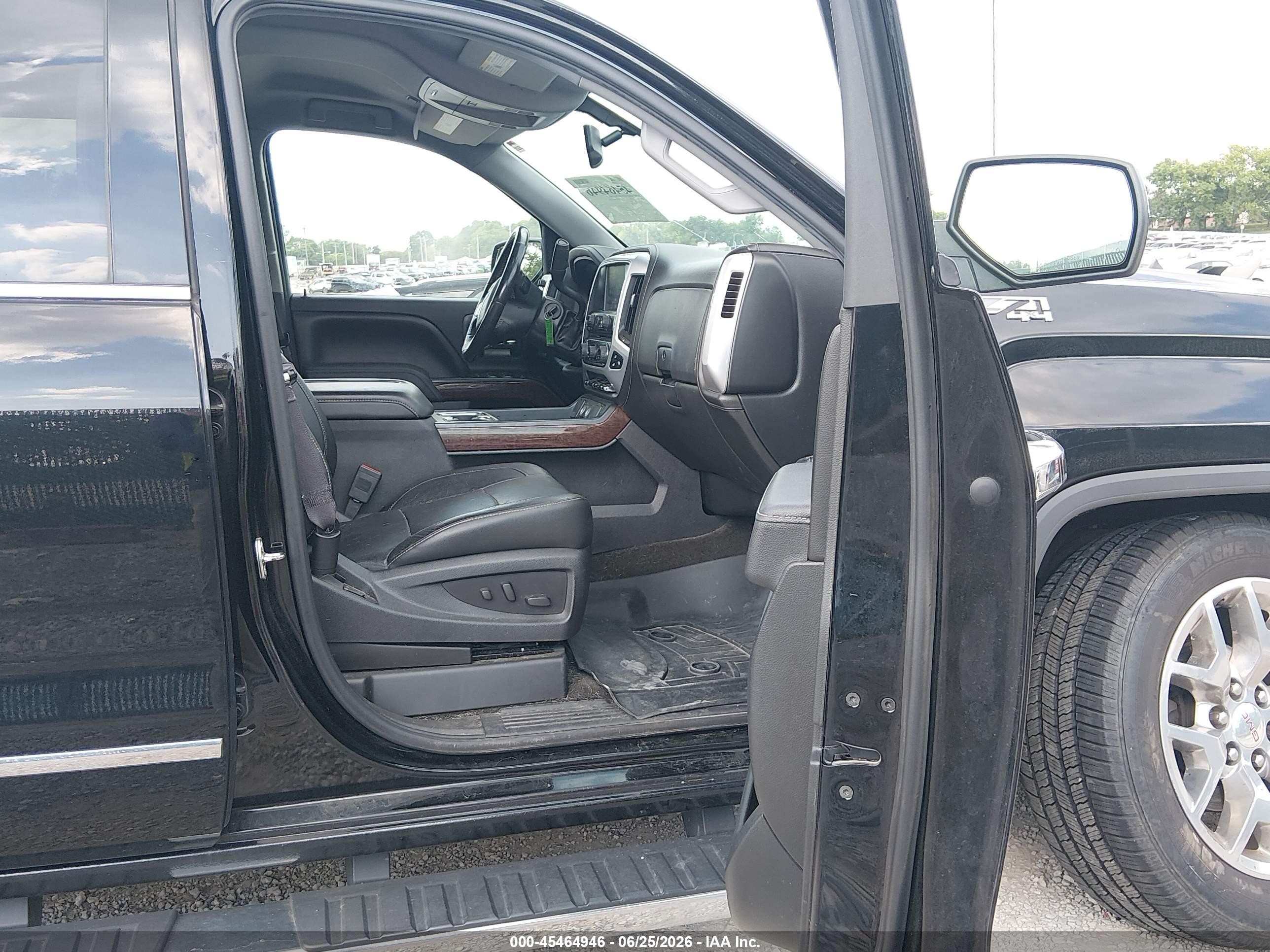 2015 Gmc Sierra 1500 Slt Black vin: 3GTU2VEC4FG259994