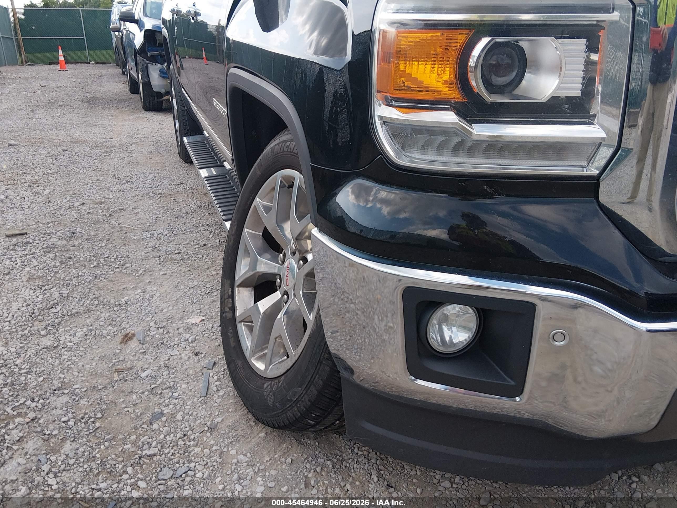 2015 Gmc Sierra 1500 Slt Black vin: 3GTU2VEC4FG259994