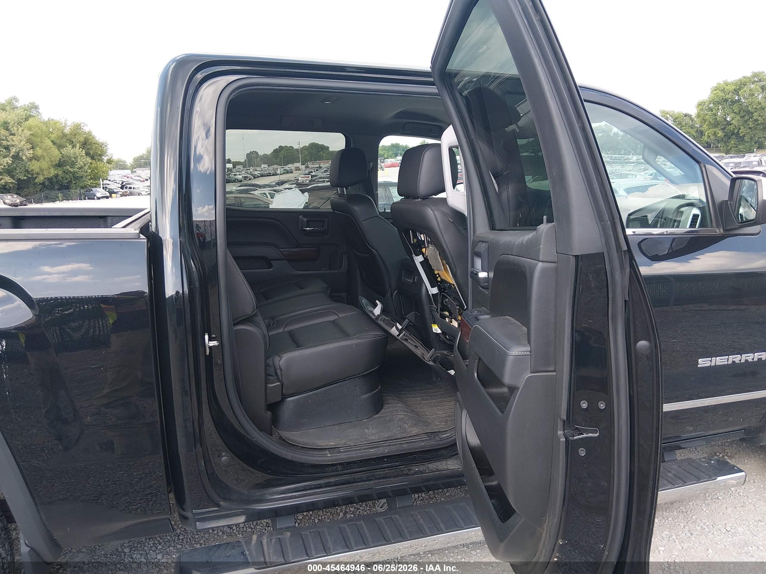 2015 Gmc Sierra 1500 Slt Black vin: 3GTU2VEC4FG259994
