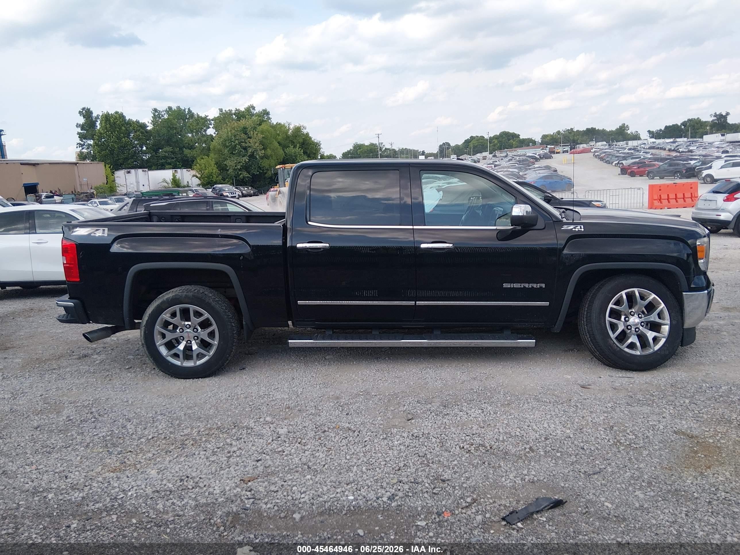 2015 Gmc Sierra 1500 Slt Black vin: 3GTU2VEC4FG259994