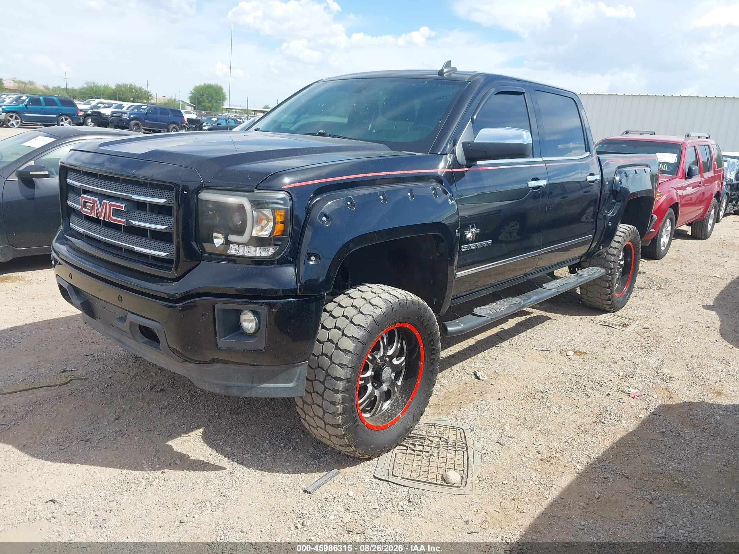 2015 Gmc Sierra 1500 Slt Black vin: 3GTU2VEC4FG275113