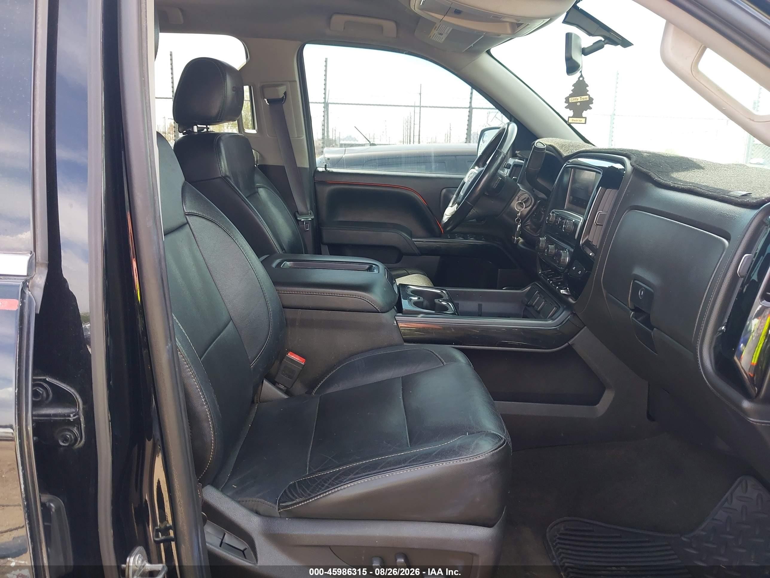 2015 Gmc Sierra 1500 Slt Black vin: 3GTU2VEC4FG275113