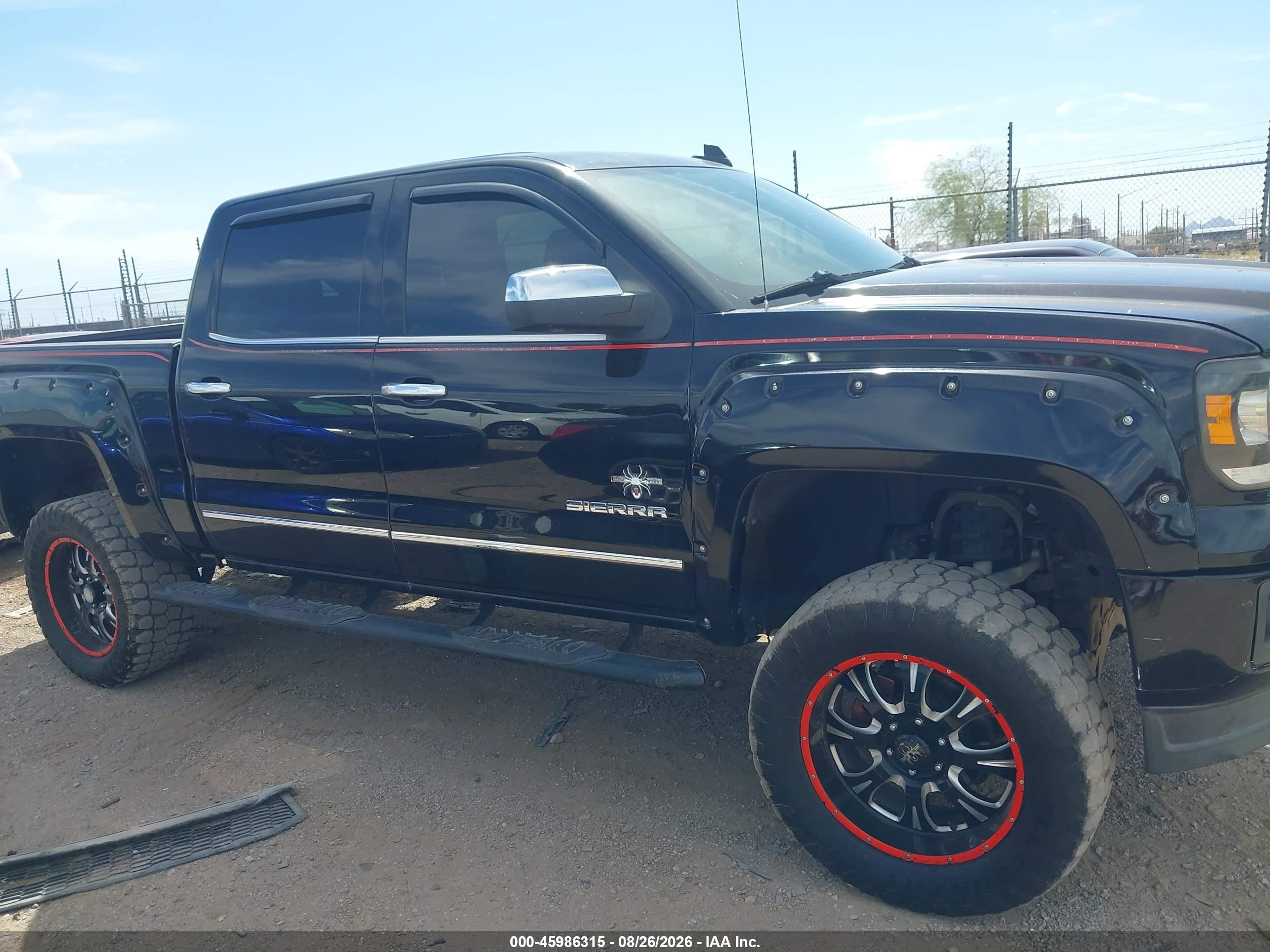 2015 Gmc Sierra 1500 Slt Black vin: 3GTU2VEC4FG275113