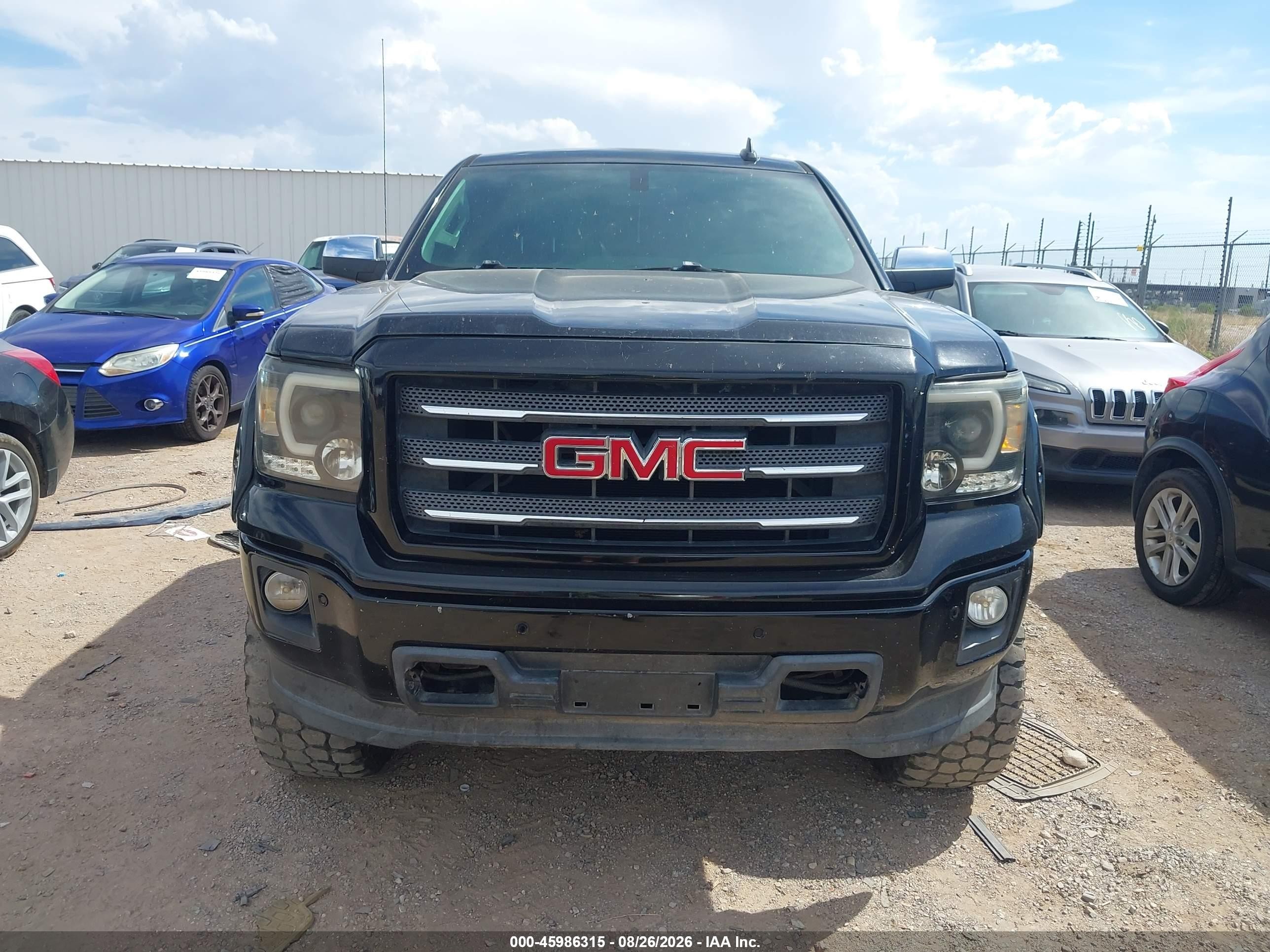 2015 Gmc Sierra 1500 Slt Black vin: 3GTU2VEC4FG275113