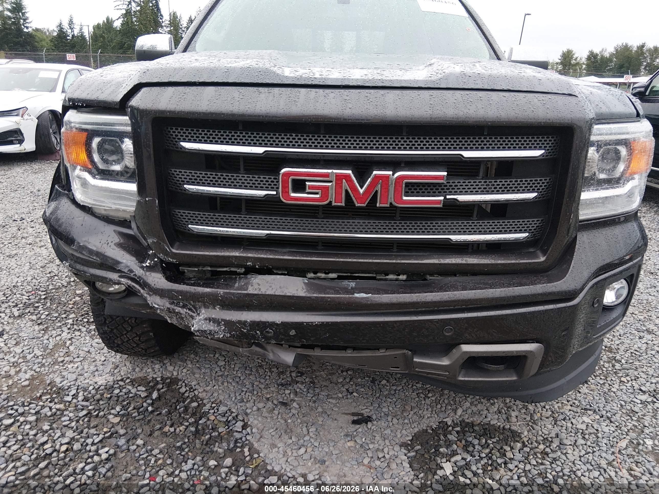 2015 Gmc Sierra 1500 Slt Gray vin: 3GTU2VEC4FG287035