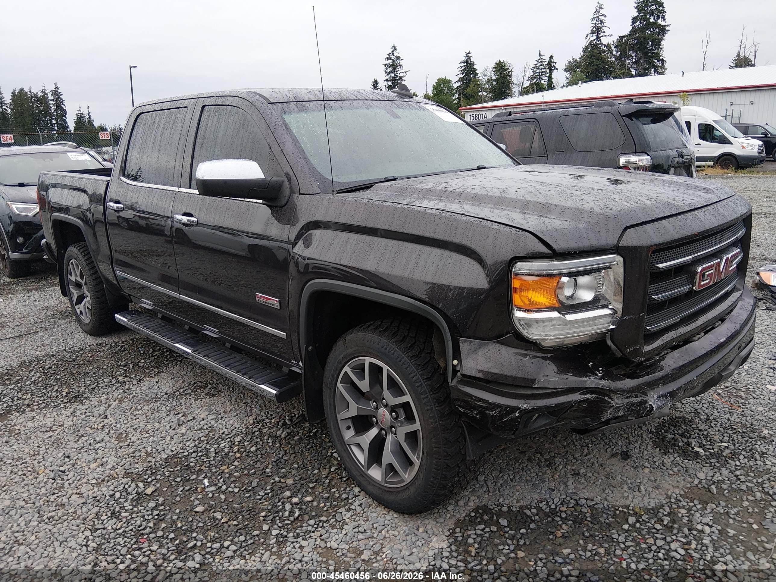 2015 Gmc Sierra 1500 Slt Gray vin: 3GTU2VEC4FG287035