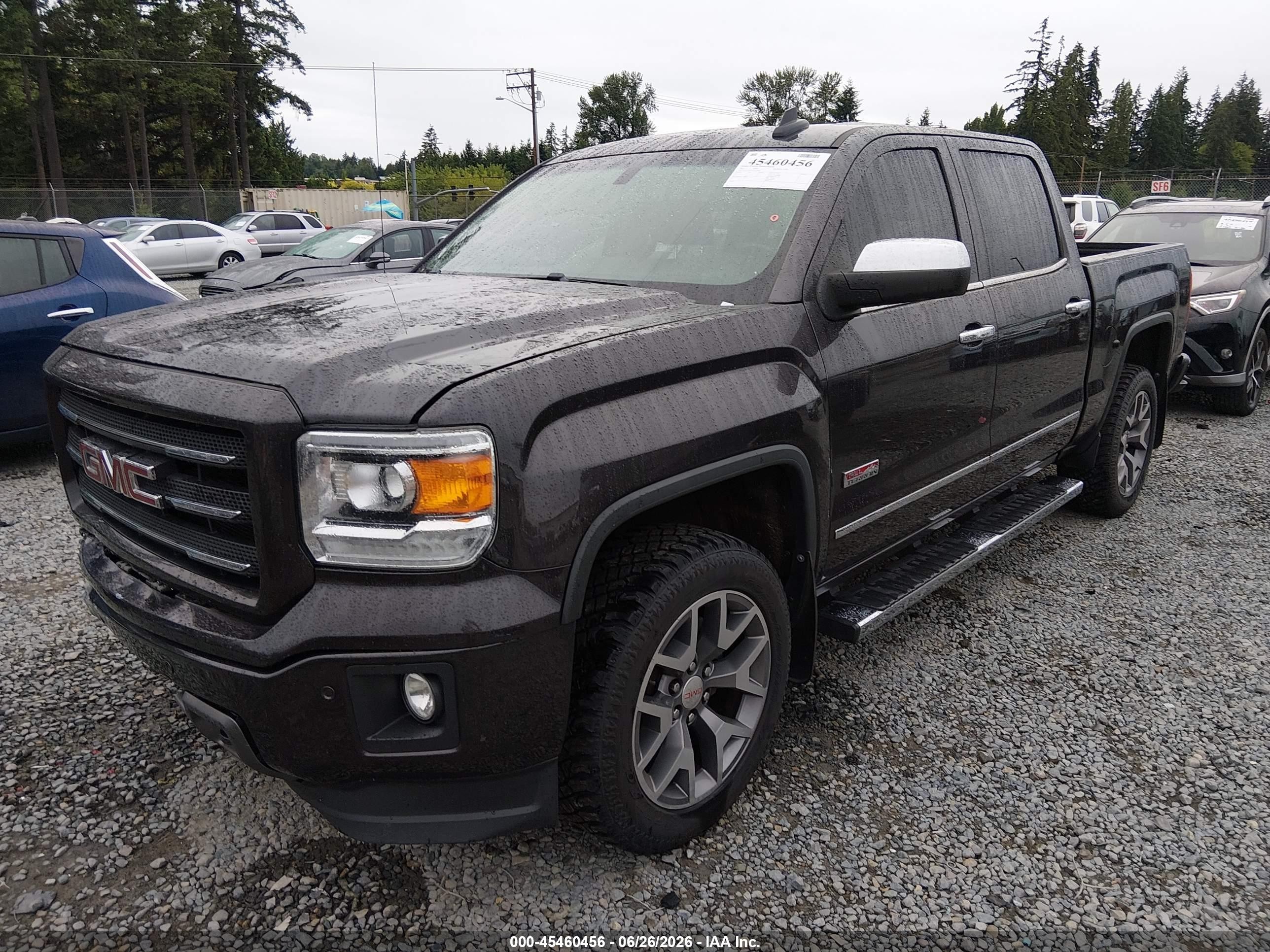 2015 Gmc Sierra 1500 Slt Gray vin: 3GTU2VEC4FG287035