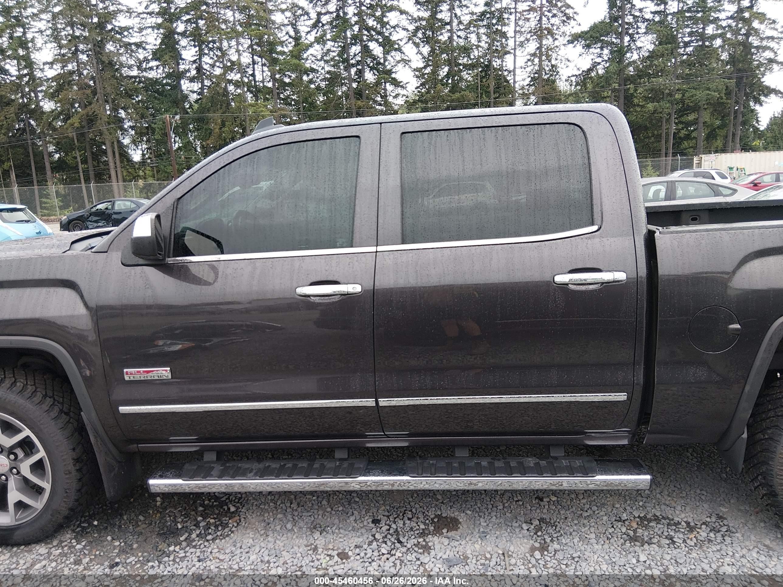 2015 Gmc Sierra 1500 Slt Gray vin: 3GTU2VEC4FG287035