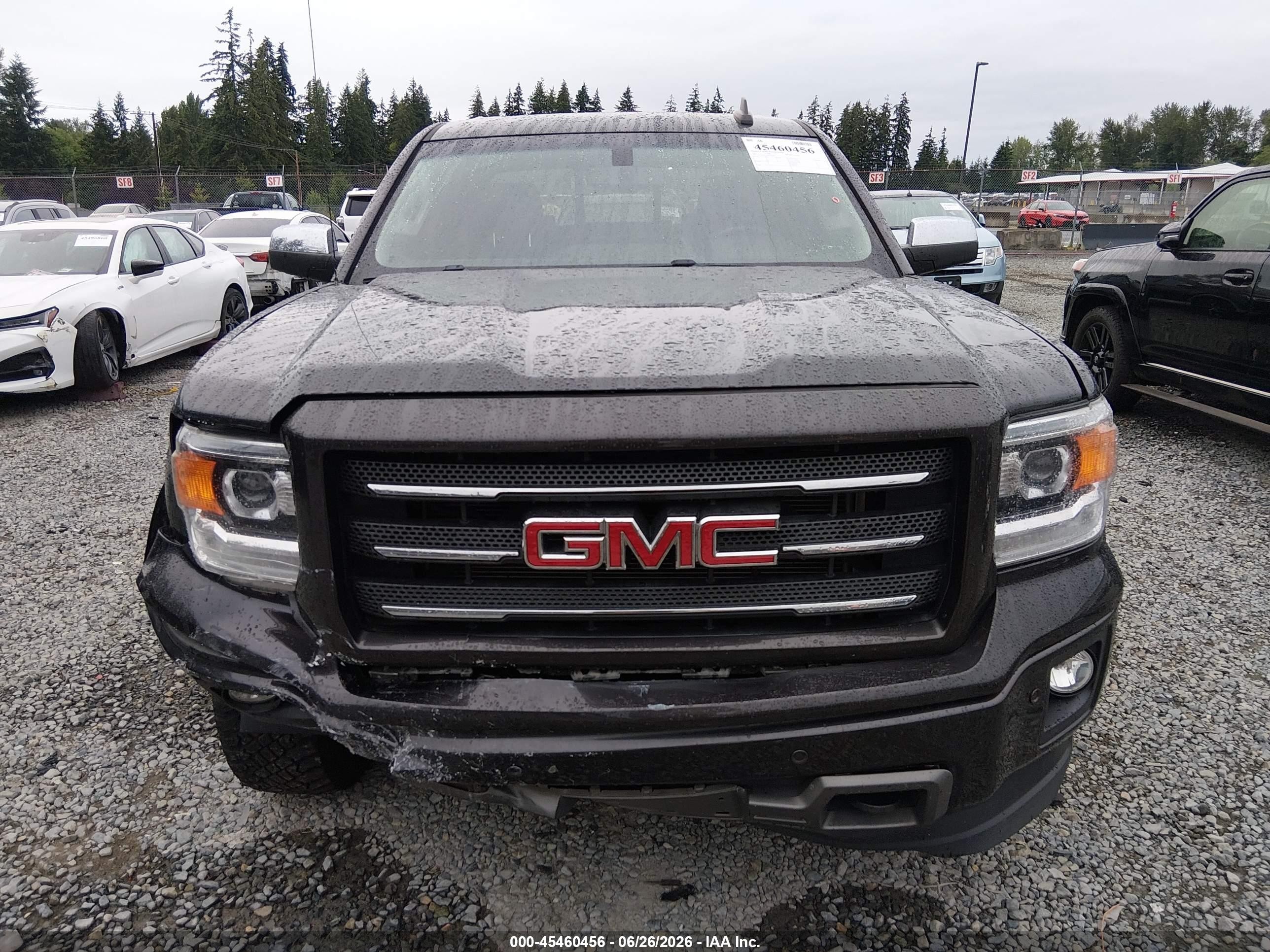 2015 Gmc Sierra 1500 Slt Gray vin: 3GTU2VEC4FG287035